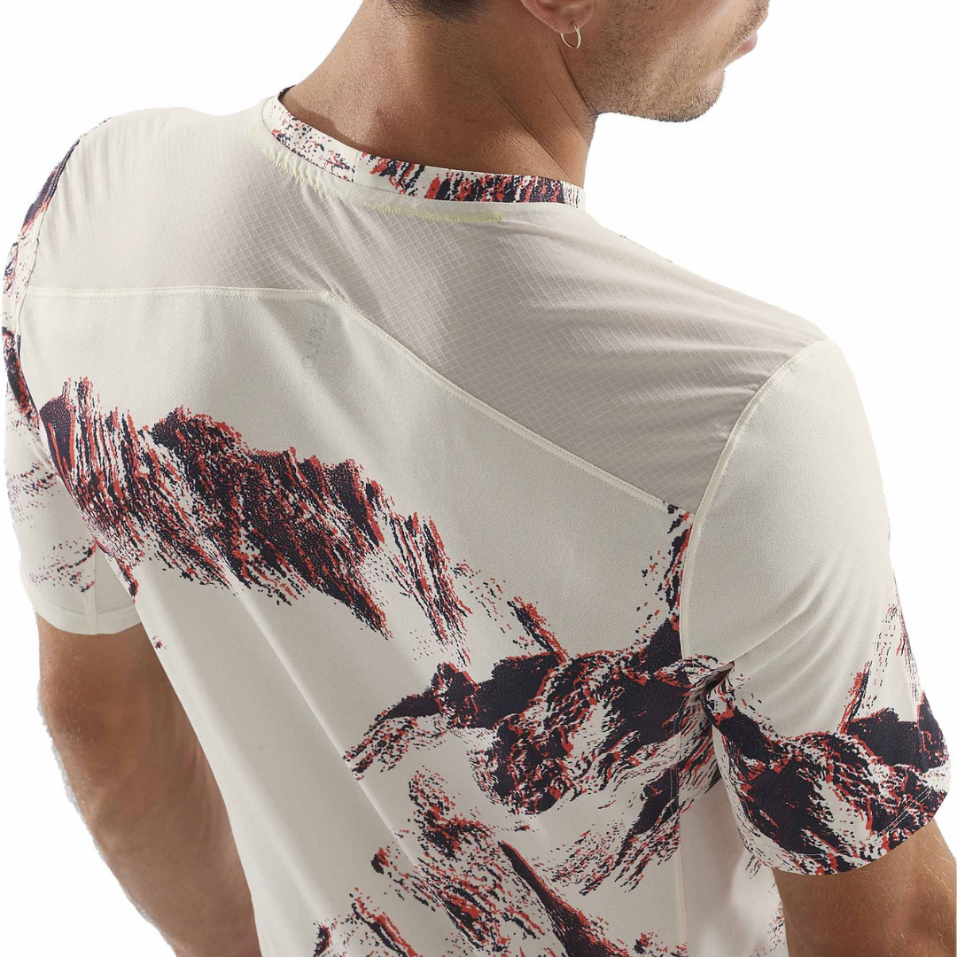 Salomon Men's S/LAB Ultra Print Running Shirt - Lightweight Performance Tee for Trail Running & Outdoor Adventures