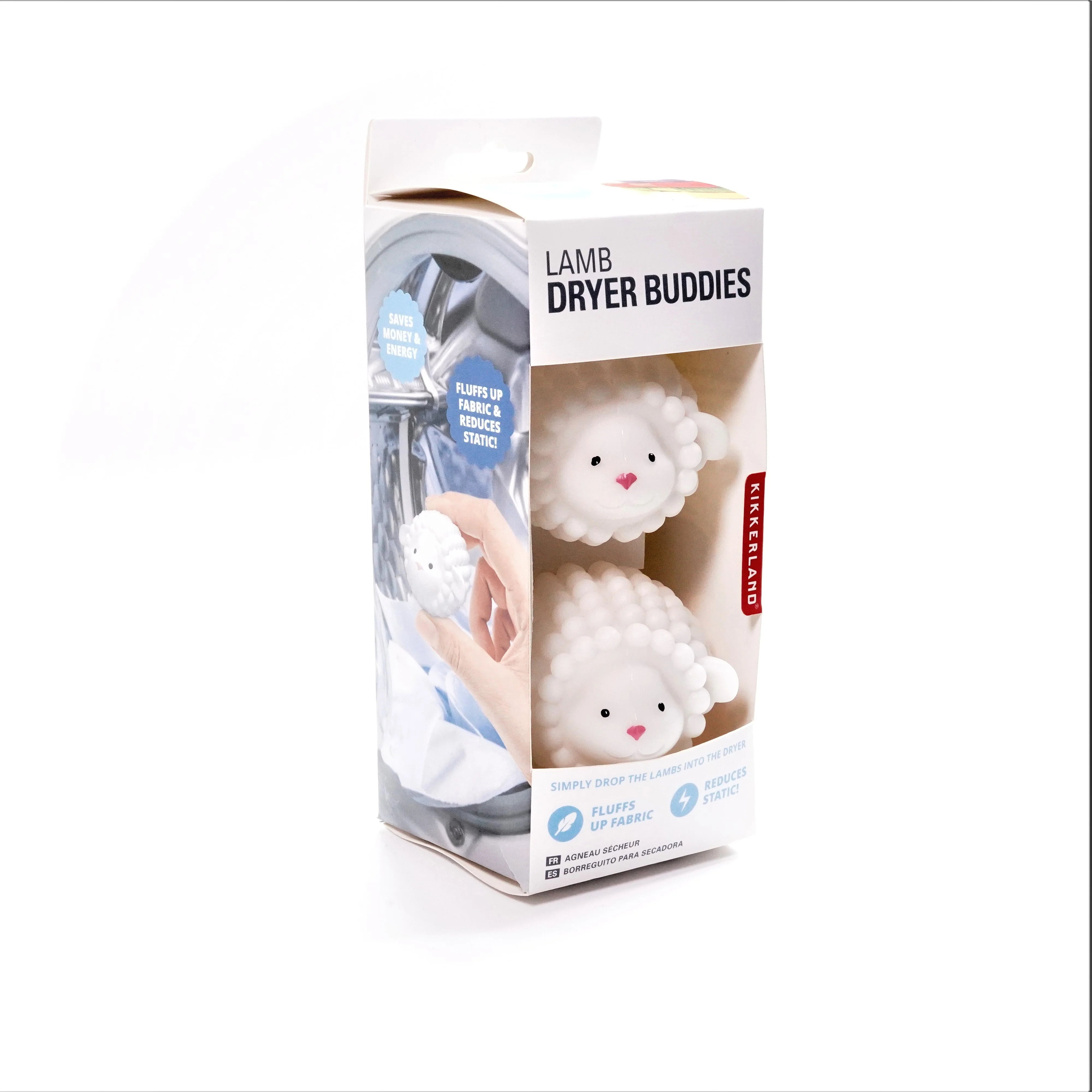 Premium Lamb Dryer Buddies Set of 2 - Ultra Soft & Absorbent Wool Dryer Balls for Faster, Eco-Friendly Drying - Perfect for Laundry, Baby Clothes & Delicate Fabrics