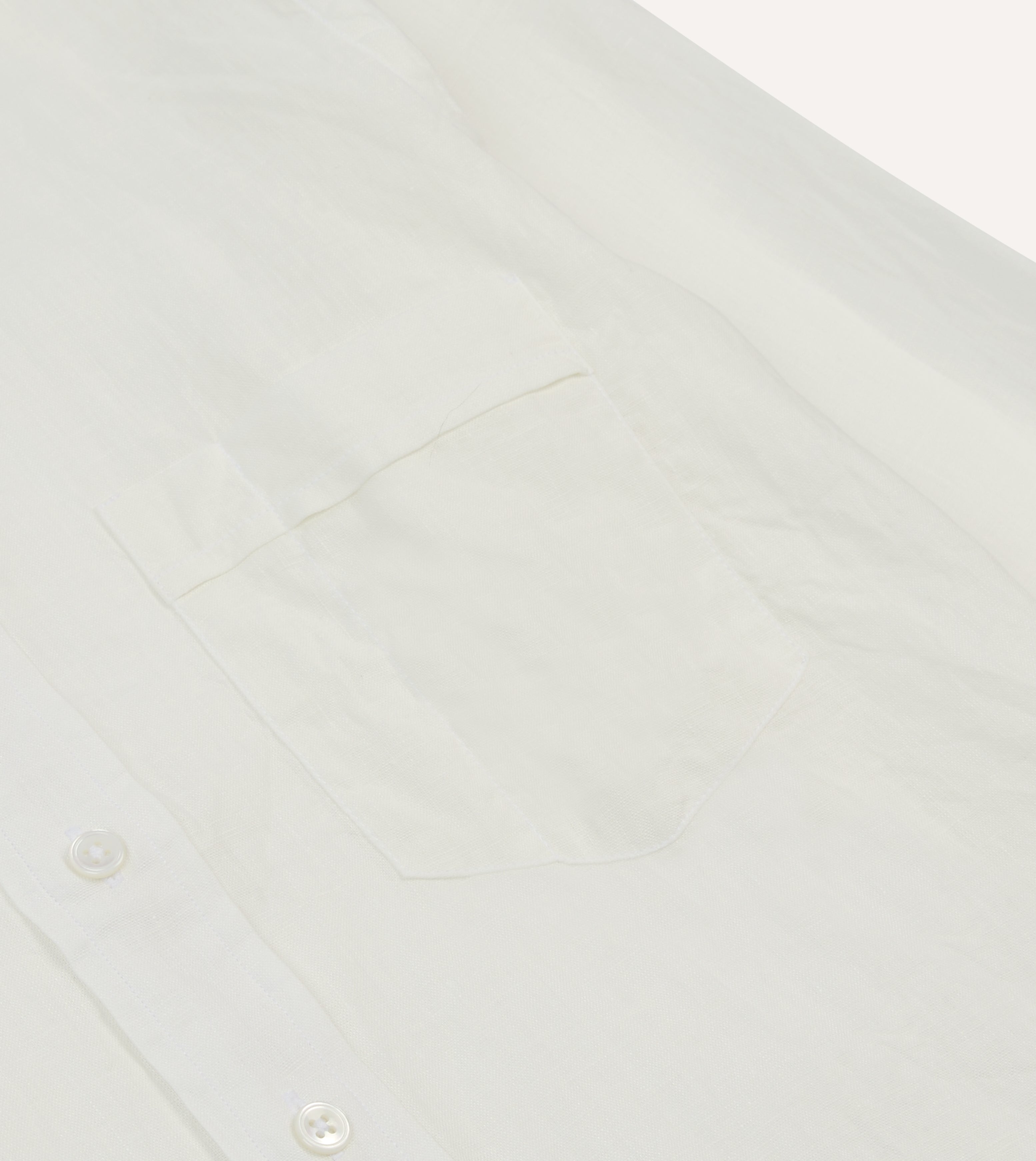 Premium Ecru Linen Long Point Collar Shirt for Men - Breathable & Comfortable Summer Business Casual Wear - Perfect for Office, Weddings & Outdoor Events