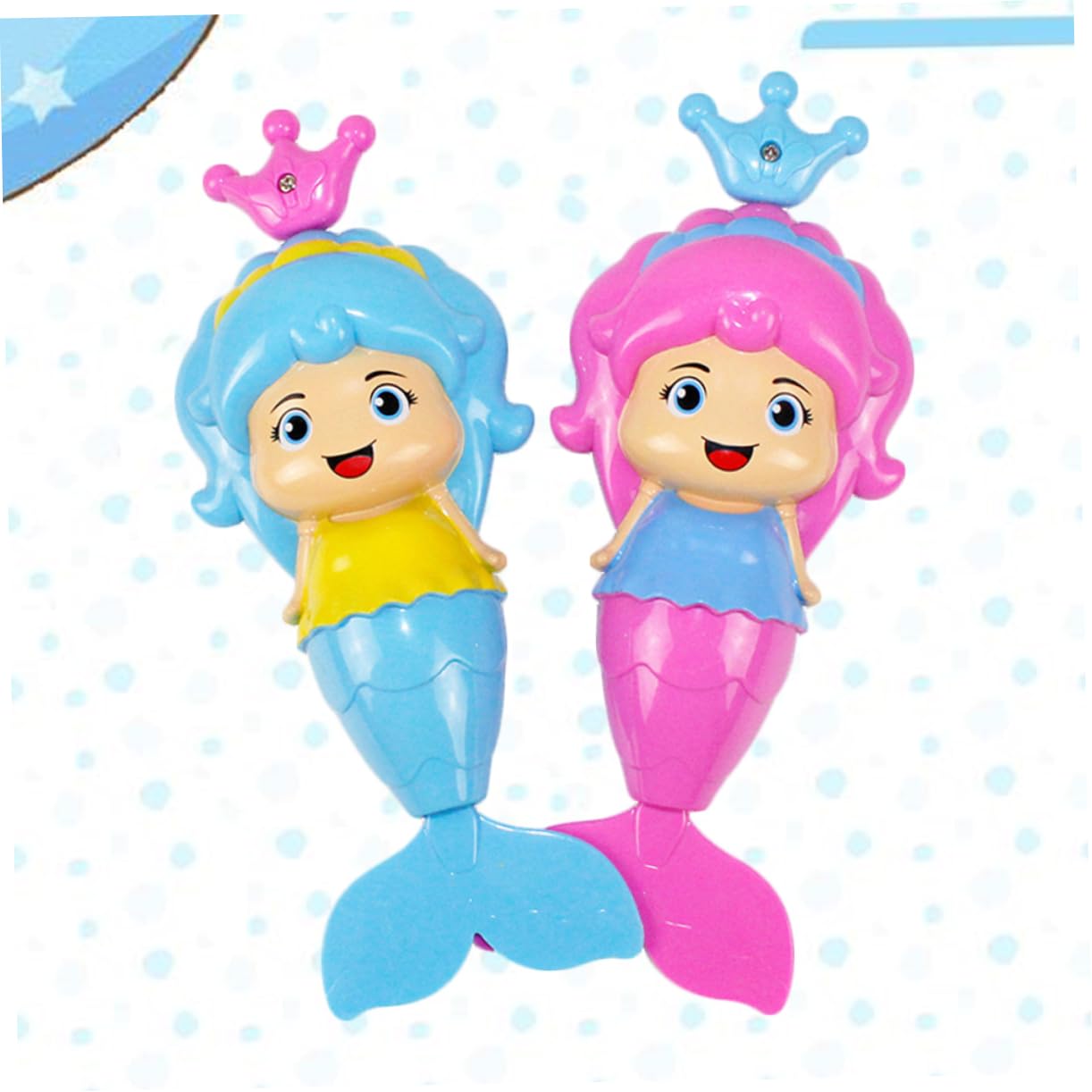 UPKOCH 4 Pack Wind Up Animal Bath Toys for Kids - Floating Rubber Duck, Turtle, Frog & Whale Bathtub Toys Set - Fun Bath Time & Pool Water Play for Toddlers & Babies