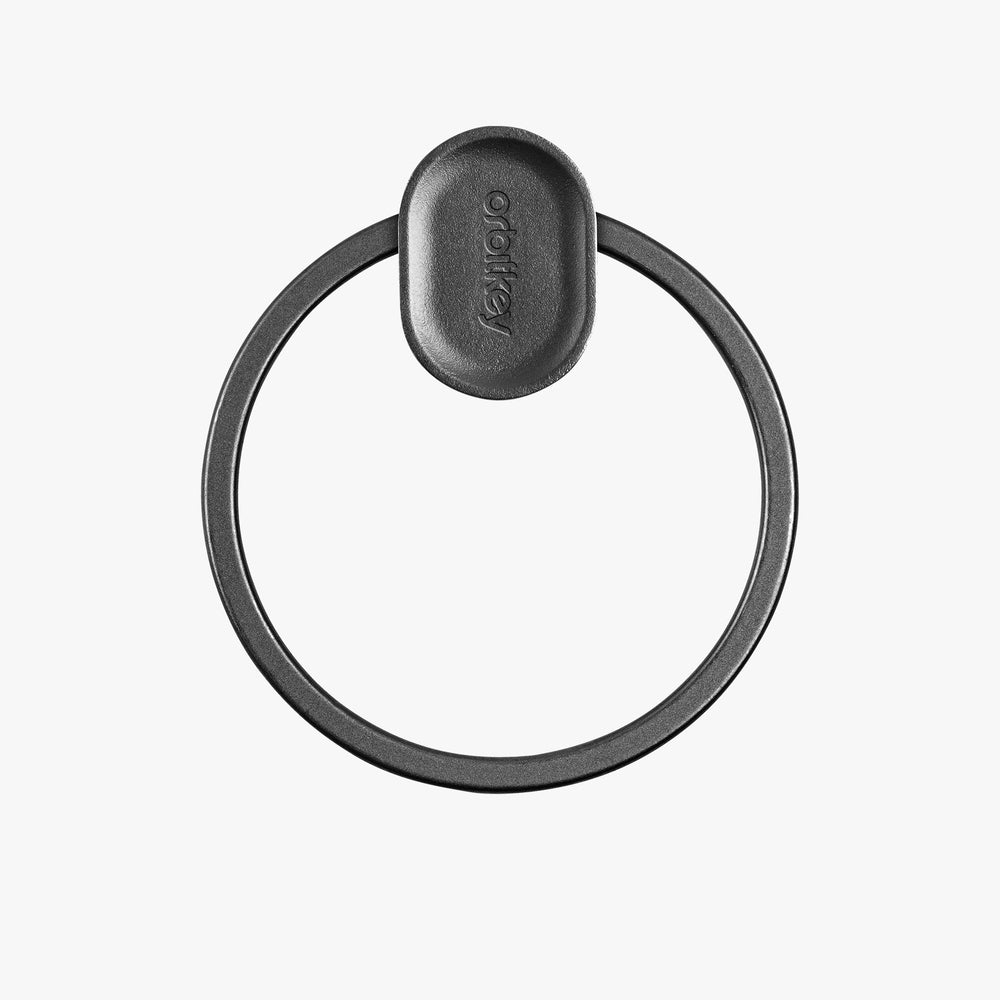ORBITKEY Ring V2 - Premium Minimalist Key Organizer (Black) | Compact & Durable Key Holder for Home, Office, Travel & Everyday Carry