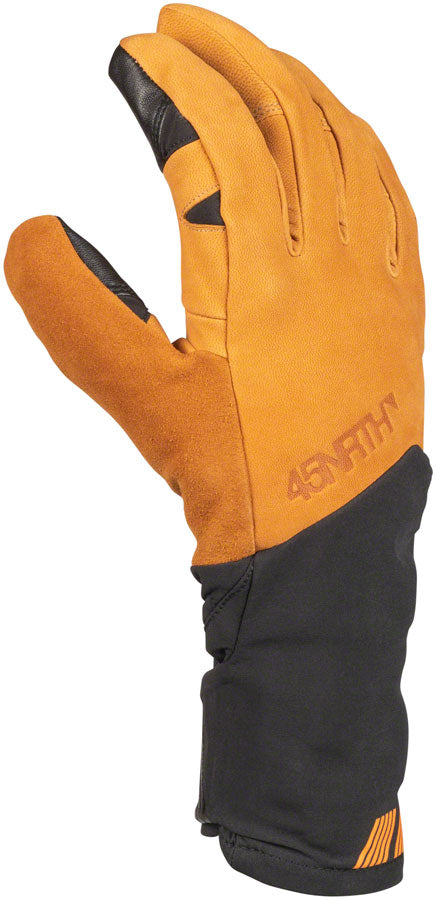 45NRTH 2023 Sturmfist 5 LTR Leather Gloves - Tan/Black, Full Finger, 2X Large - Winter Motorcycle Riding, Snowmobiling & Cold Weather Activities