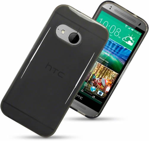 HTC One Mini 2 Gel Case - Smoke Black Protective Cover | Slim Fit Shockproof Phone Case for Daily Use & Travel Protection