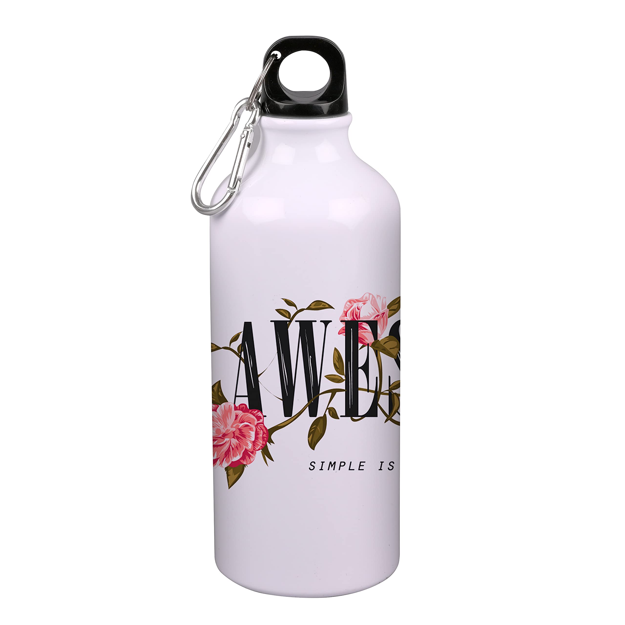 Printed Insulated Sports Water Bottle 600ml - Leakproof & Sleek Design for Gym, School, Yoga, Cycling, Running, Hiking | Perfect for Outdoor Activities, Beach Trips, Picnics & Camping