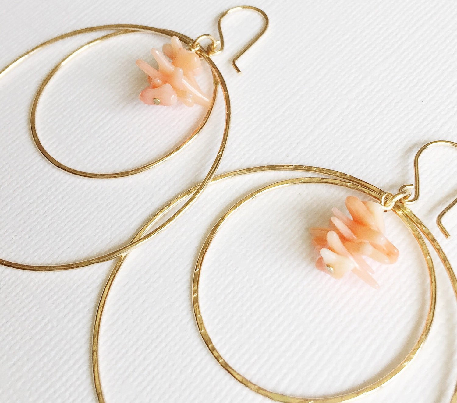 Rachel Coral Stud Earrings (E247) - Elegant & Lightweight for Everyday Wear, Parties & Special Occasions