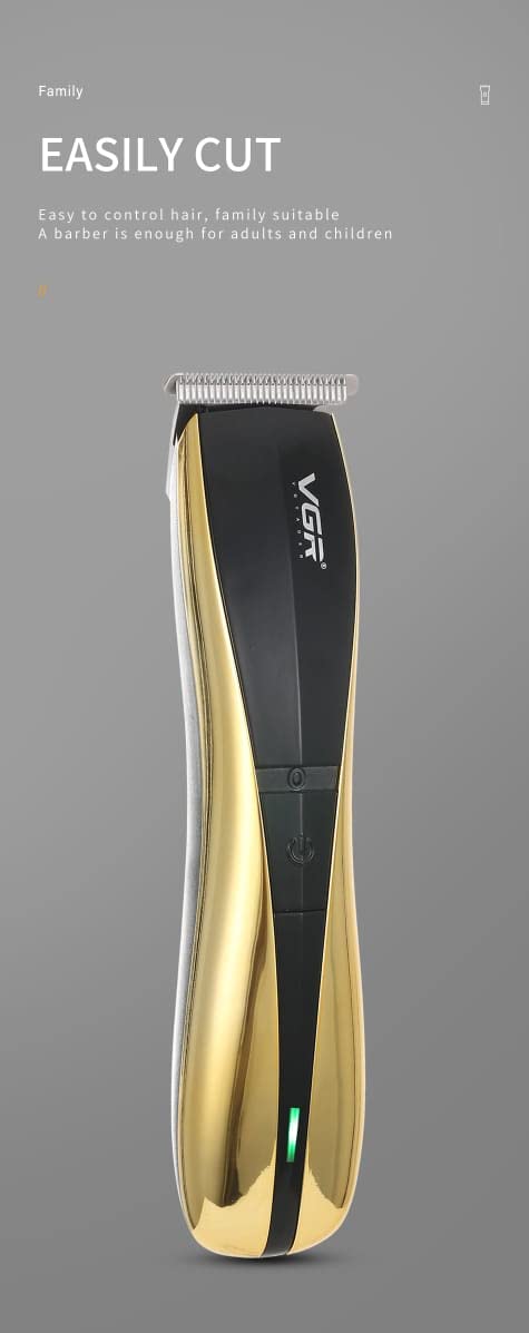 Professional USB Rechargeable Electric Hair Clipper V-939 - Cordless Hair Trimmer for Barbers & Stylists, Zero Gap Cutting for Precision Haircuts & Beard Trimming - Perfect for Salon, Home & Travel Use