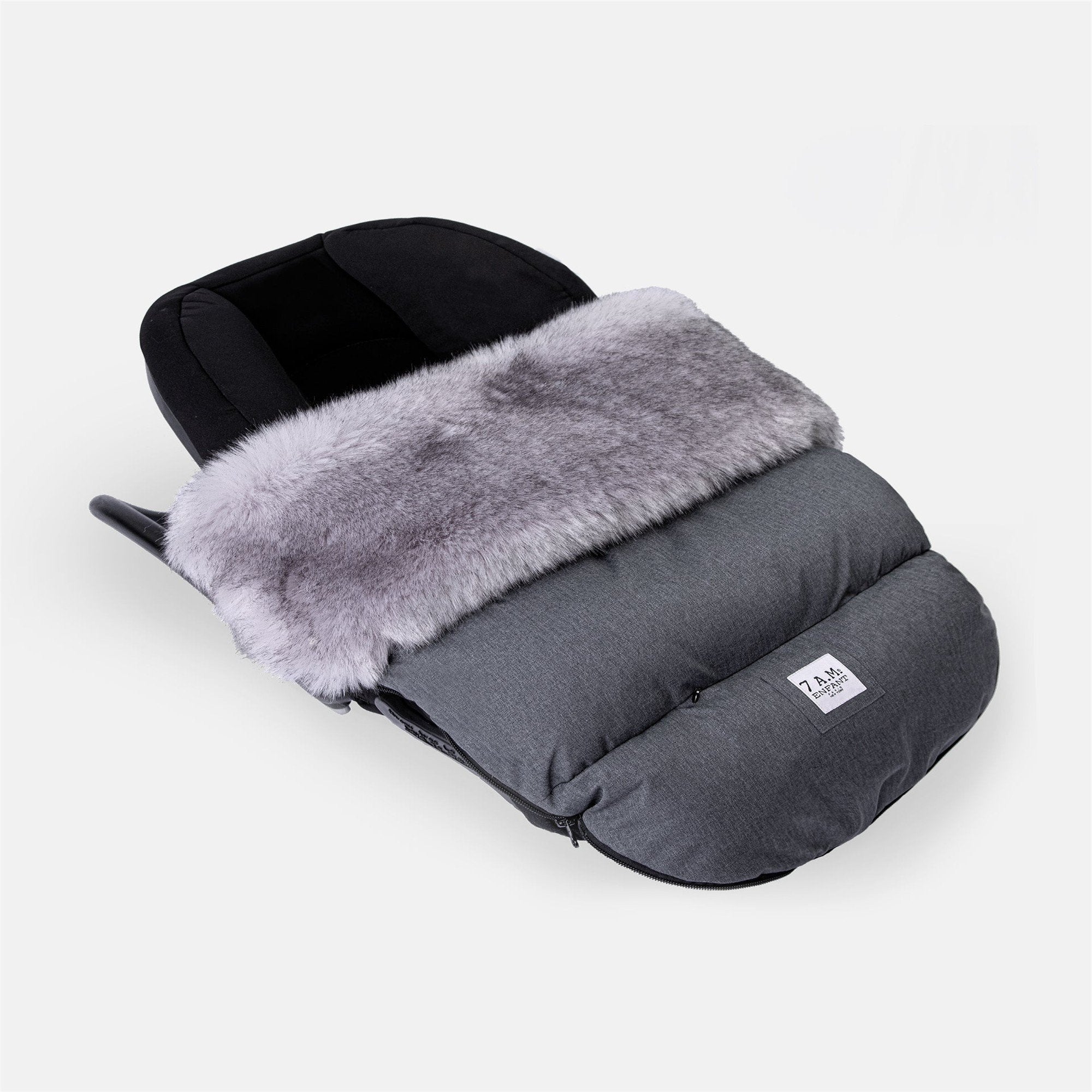 7AM Enfant PlushPOD Tundra - Premium Baby Car Seat Cover for Winter Warmth & Comfort - Perfect for Cold Weather Travel & Outdoor Adventures