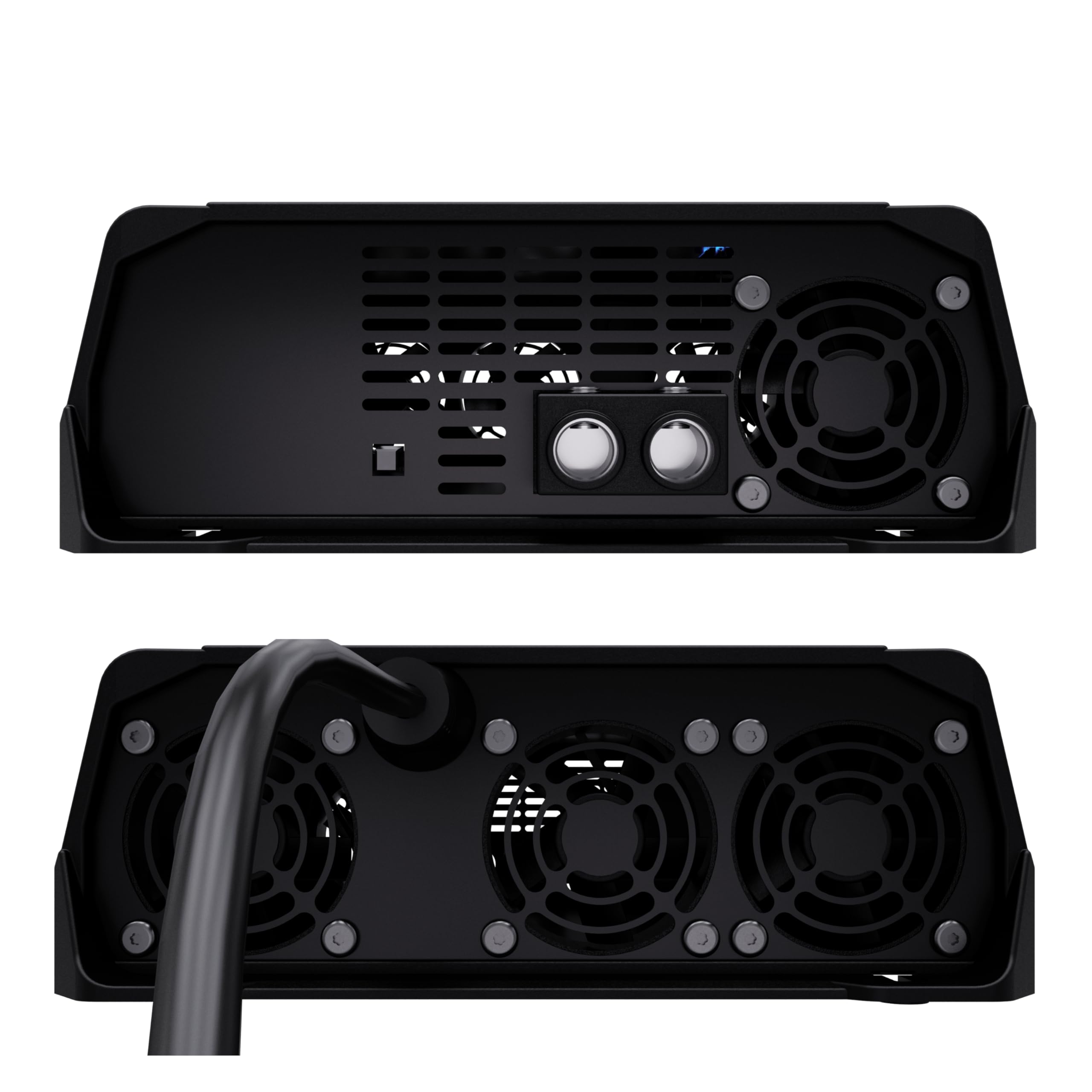 Stetsom Bravo 200A PRO Bivolt Smart Battery Charger - 127V/220V AC Dual Voltage Automatic Car Audio Power Supply with Fixed/Slow/Fast Charge Modes - Perfect for Car Audio Systems, Marine Batteries & RV Power Maintenance