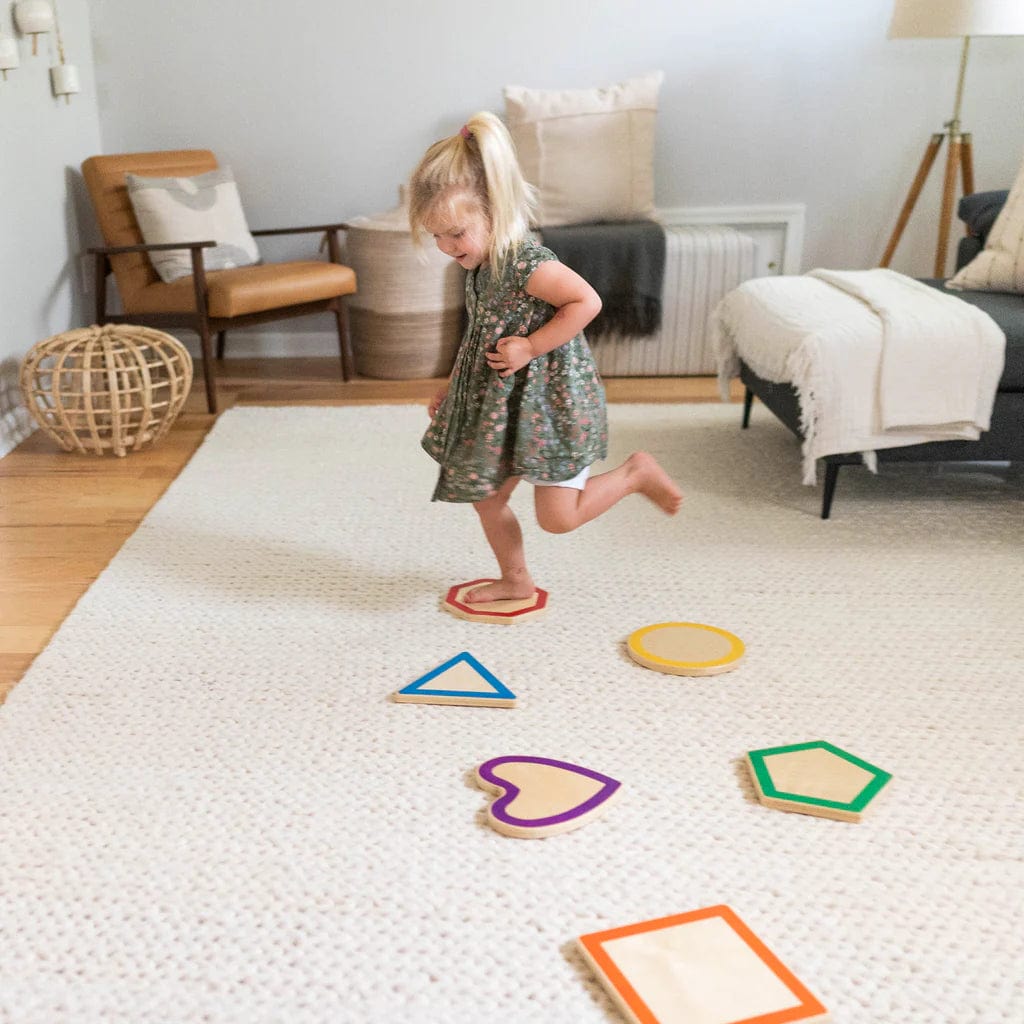 Little Partner Step 'N Learn Stepping Stones - Educational Balance Toys for Toddlers, Kids Indoor & Outdoor Play, Perfect for Backyard, Playroom, and Preschool Activities