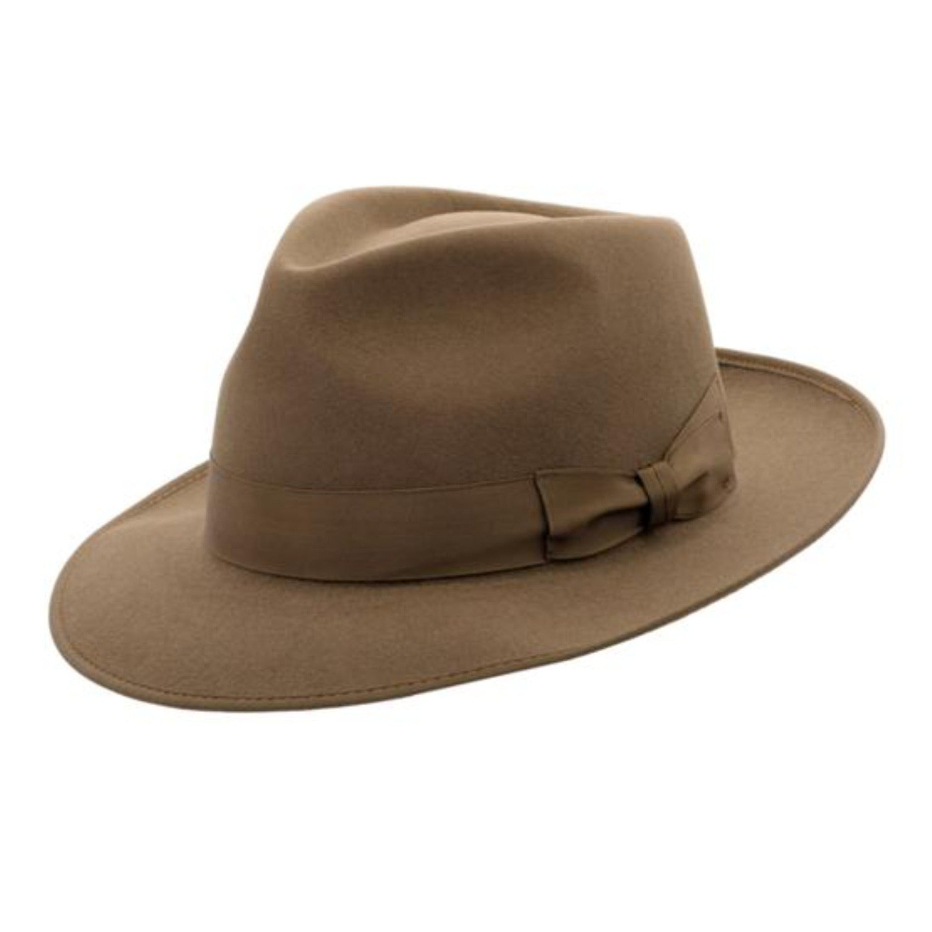 AKUBRA Stylemaster Fedora Hat in Classic Fawn - Premium Wool Felt Outback Hat for Men & Women - Perfect for Outdoor Adventures, Travel, and Fashion