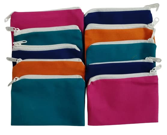 10-Pack Multicolor Beauty Tool Organizer Purse for Women & Girls | Perfect for Makeup Brushes, Cosmetics & Travel Essentials | Stylish & Functional Makeup Bag
