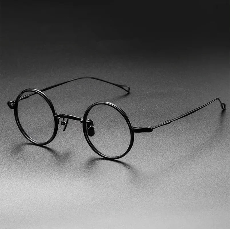 Aimee Unisex Full Rim Round Titanium Acetate Eyeglasses 22008 - Lightweight Durable Glasses for Men & Women - Perfect for Reading, Work, and Everyday Wear
