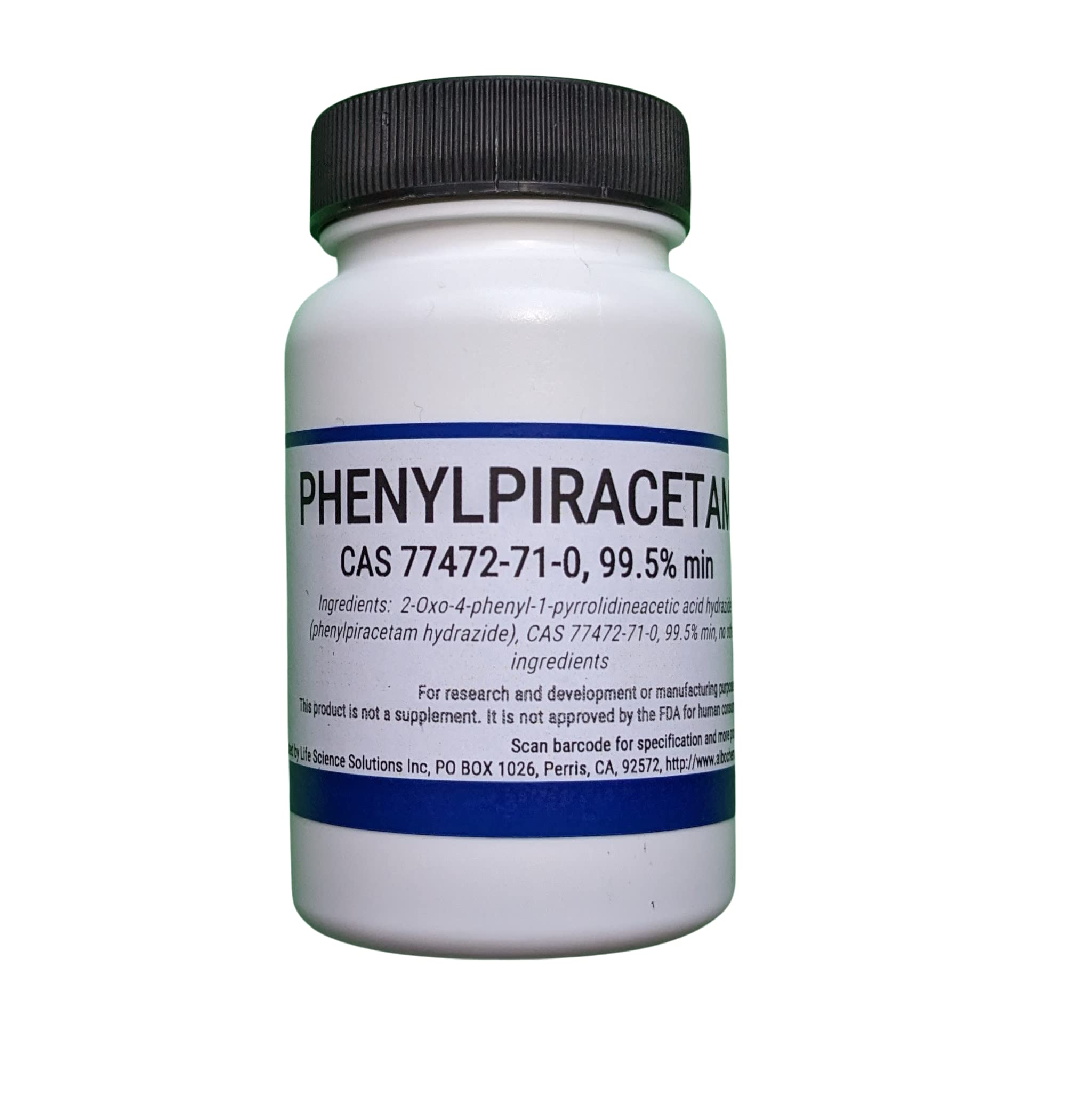 Phenylpiracetam Powder 25g - Premium Nootropic Supplement for Focus & Memory - Ideal for Students, Professionals & Cognitive Enhancement