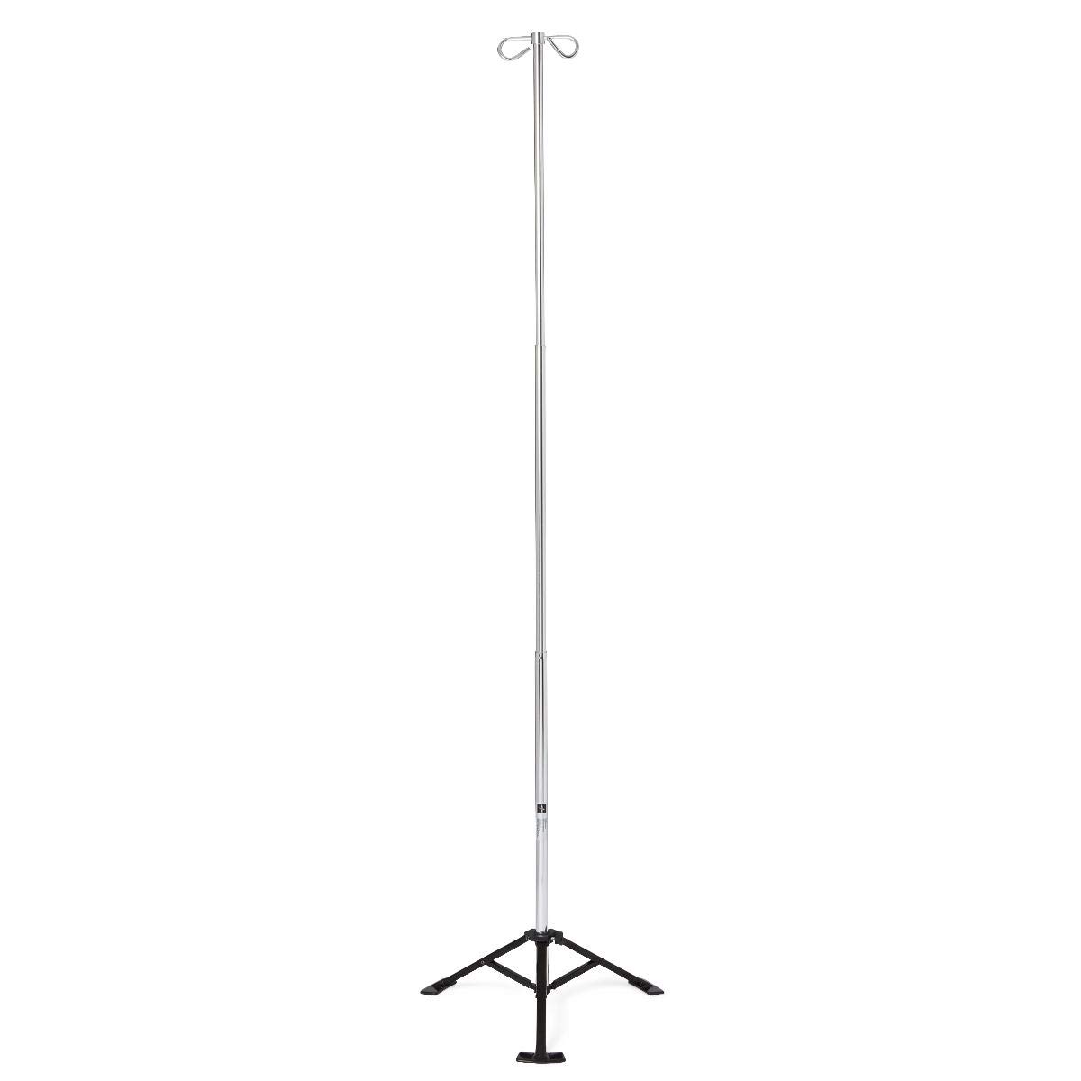 Medline Adjustable IV Pole for Home Healthcare - Sturdy & Portable IV Stand for Infusion Therapy, Hydration, and Medical Treatments - Perfect for Home Use, Hospitals, and Clinics
