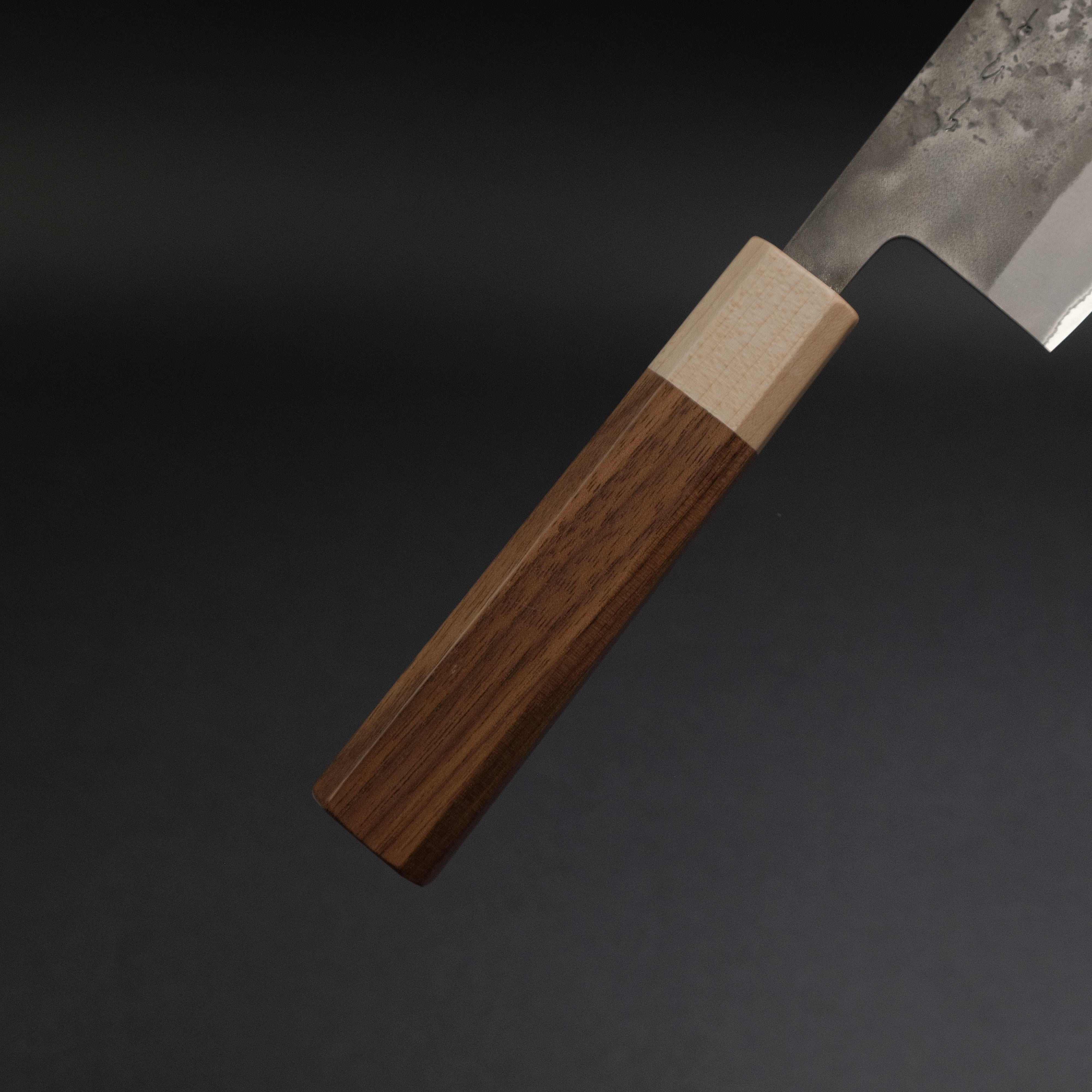 Hitohira TD SLD Nashiji Nakiri Japanese Chef Knife 165mm with Walnut Handle - Perfect for Slicing Vegetables, Herbs & Sushi Preparation