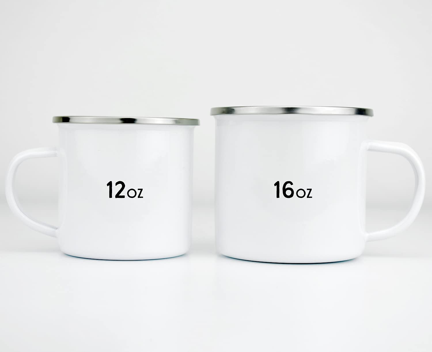 Personalized Wedding Engagement Campfire Mug - Custom Enamel Camp Cup for Couples, Valentines Day & Anniversary Gift for Fiance, Girlfriend, Boyfriend, Husband or Wife - Perfect for Romantic Picnics, Camping Trips & Bridal Showers