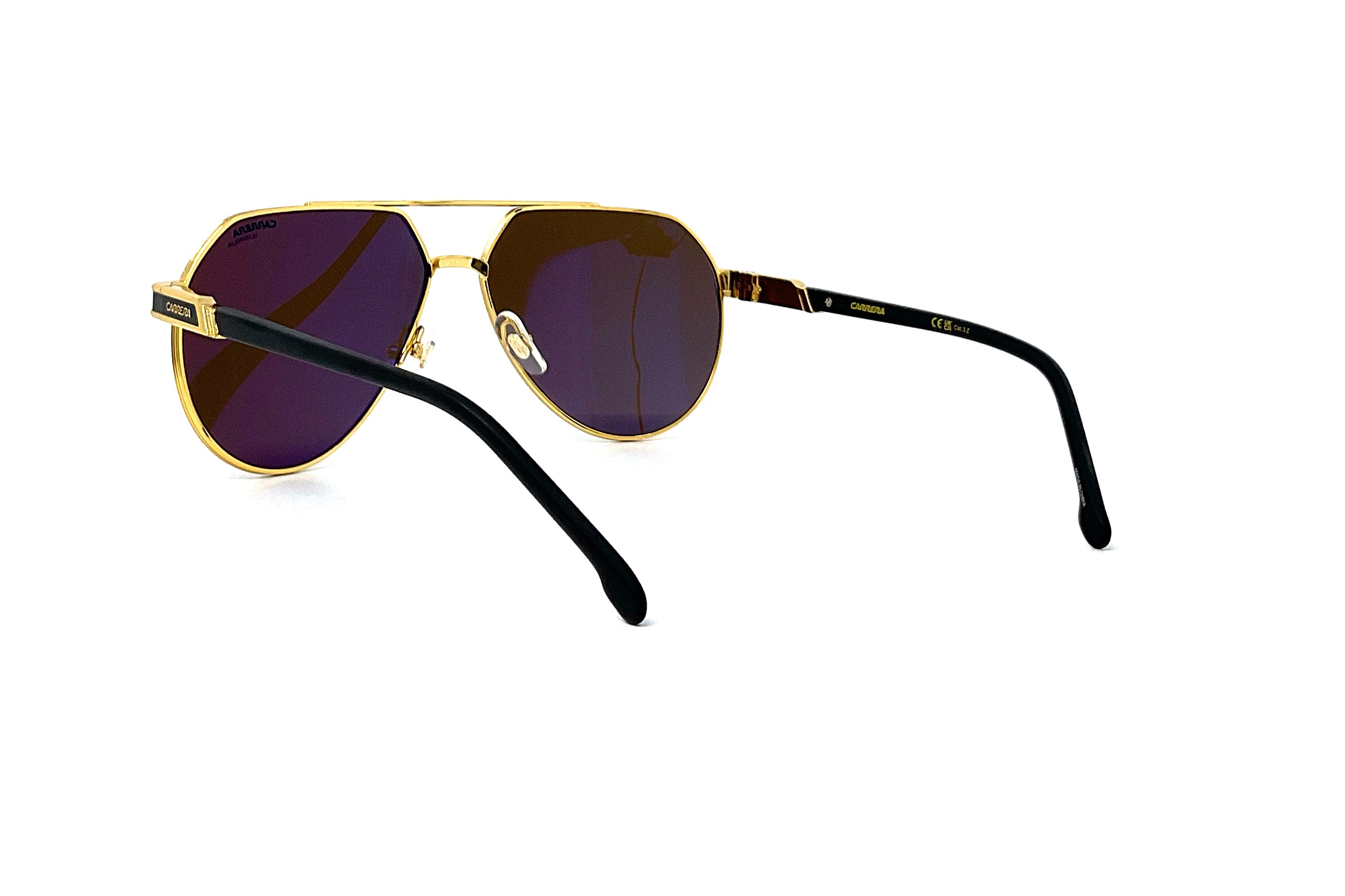 Carrera 1067/S Matte Black Gold Sunglasses – Stylish UV Protection for Outdoor Sports & Fashion