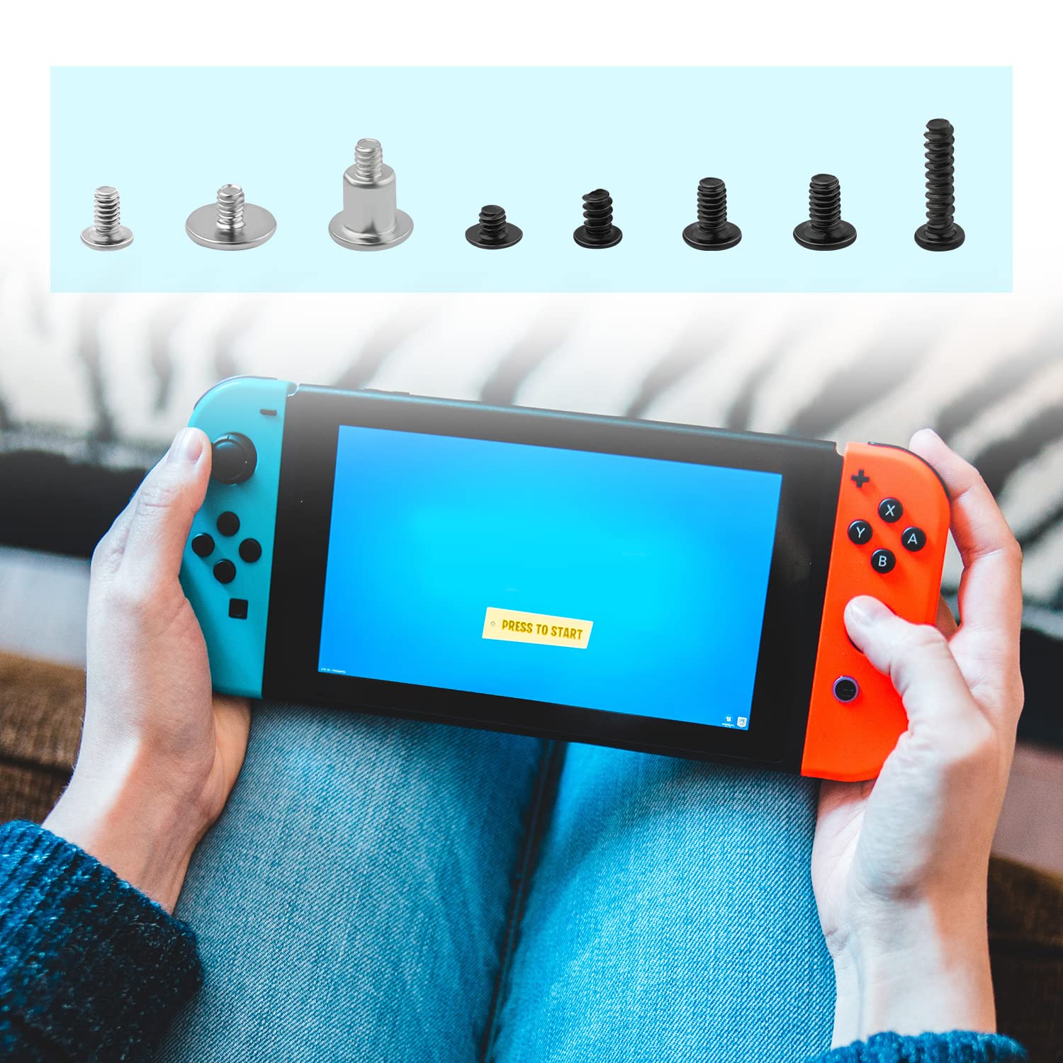 40pcs Replacement Screws for Nintendo Switch Console - Repair Parts for Joy-Con & Dock - Perfect for DIY Fixes & Maintenance