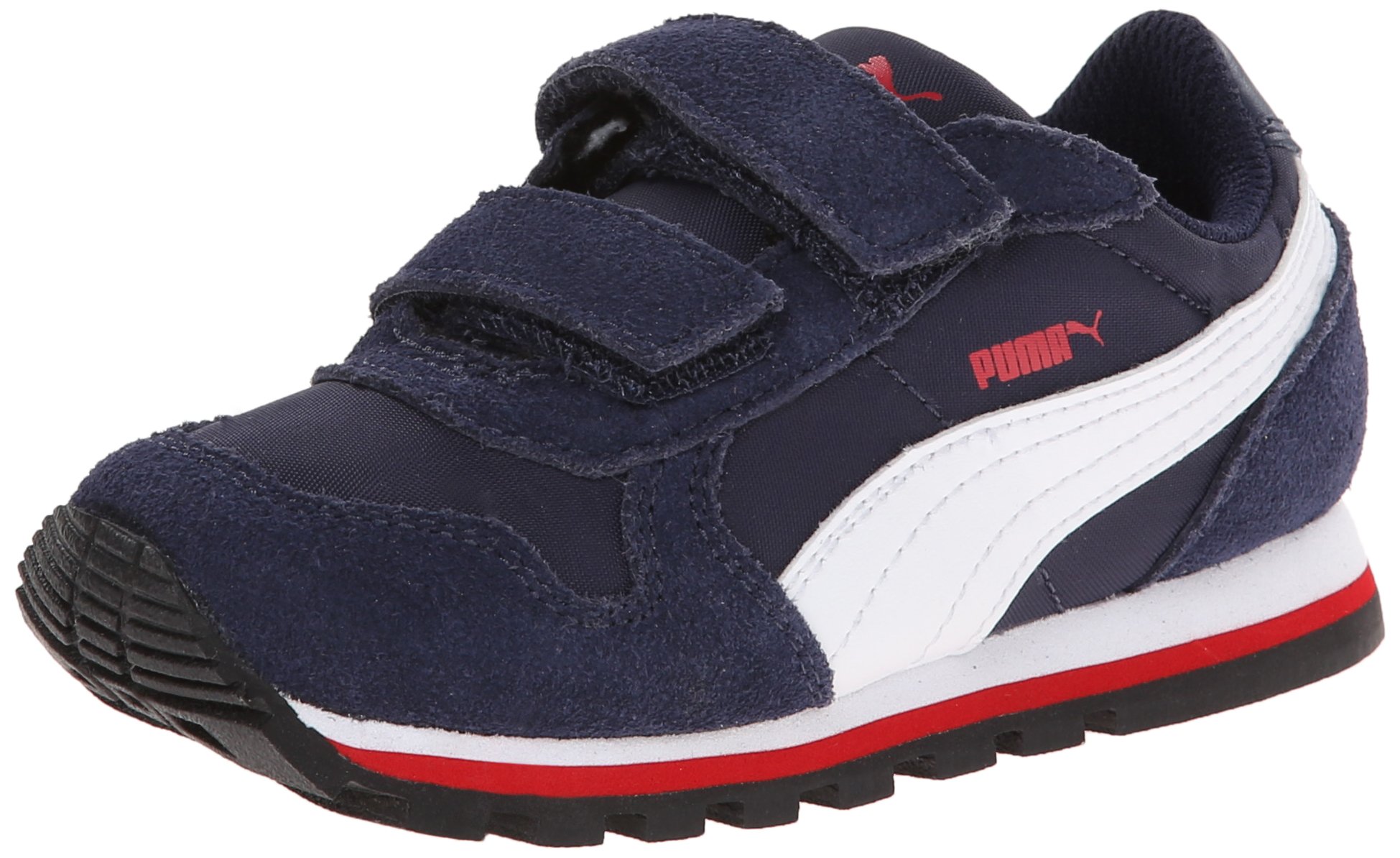 PUMA Unisex Kids' St Runner Hook & Loop Sneakers - Lightweight Comfortable Athletic Shoes for Boys & Girls - Perfect for School, Running & Casual Wear