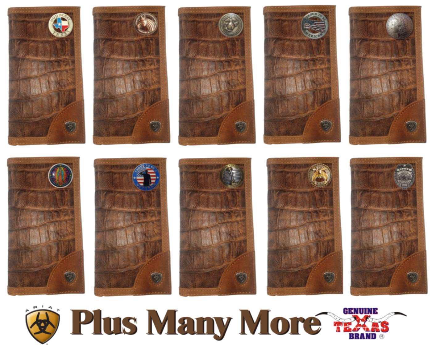 Custom Proud Mason Alligator Print Leather Wallet for Men - Stylish Bifold RFID Blocking Wallet for Everyday Use & Travel