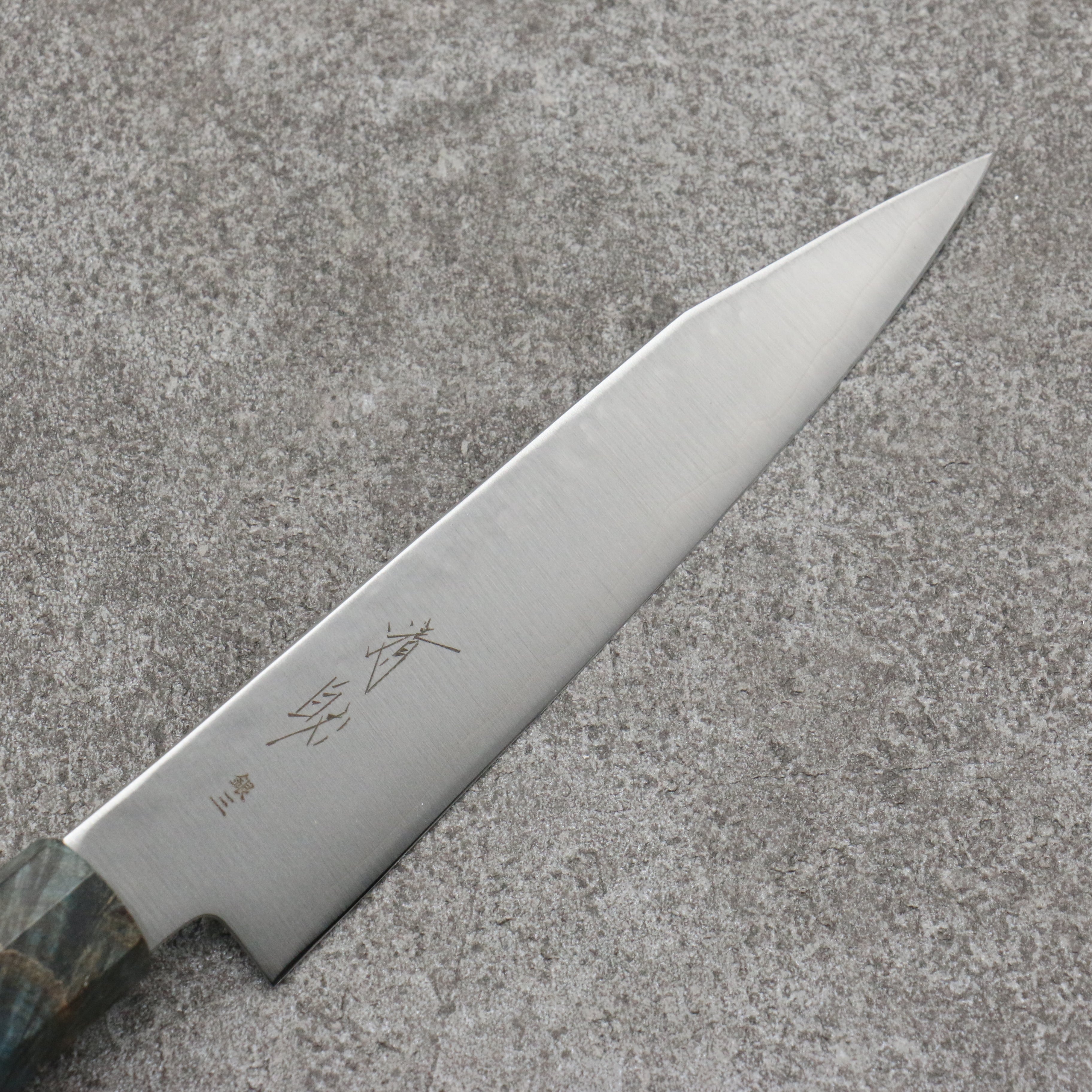 Seisuke Silver Steel No.3 Kiritsuke Petty Utility Knife 150mm - Japanese Chef Knife with Stabilized Wood Handle - Perfect for Slicing, Chopping & Precision Kitchen Tasks