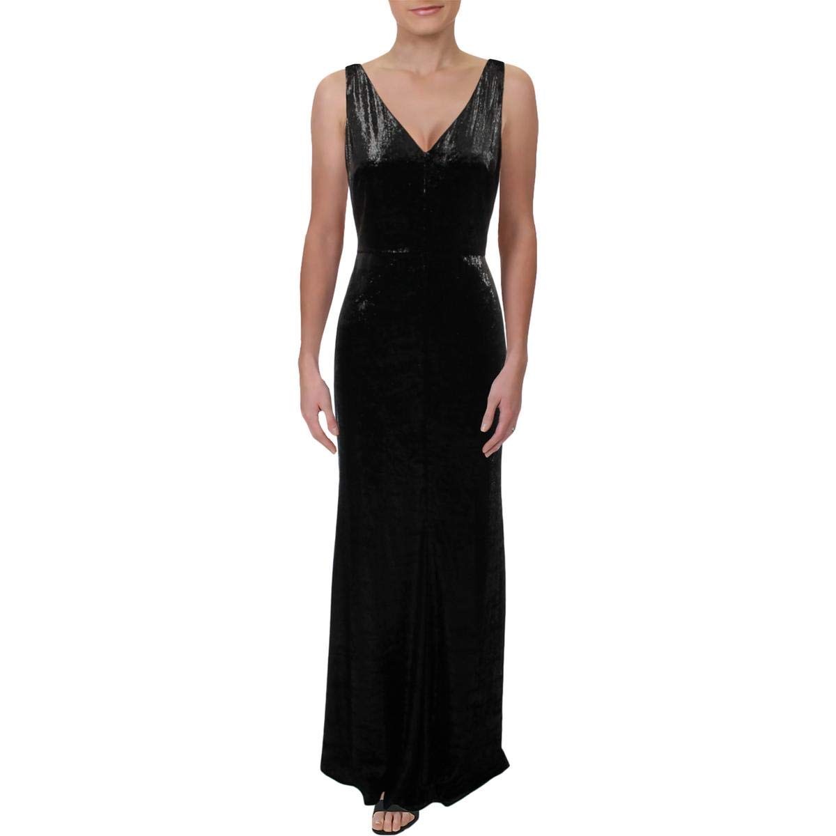 Ralph Lauren Women's Zafiya Gown Dress - Elegant Black Evening Gown Size 4 | Perfect for Formal Events, Weddings & Special Occasions