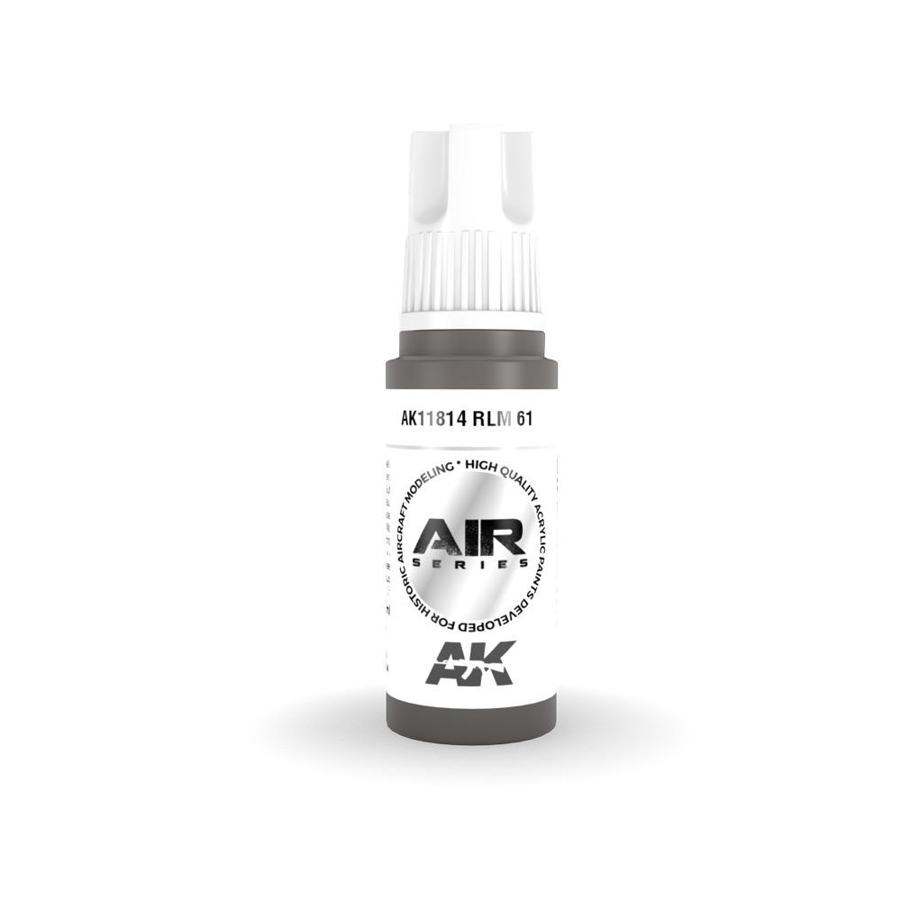AK Interactive AK11814 Air Series RLM 61 Acrylic Paint - 17ml Bottle - 3rd Generation Formula - Perfect for Scale Model Painting & Airbrushing