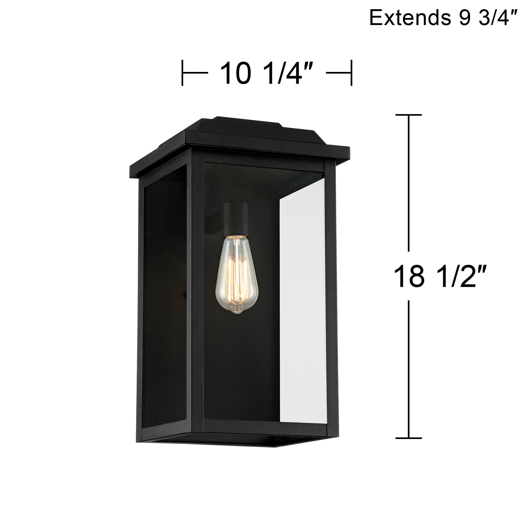 John Timberland Eastcrest Modern Outdoor Wall Light - 18.5