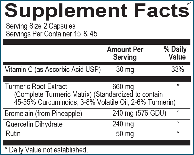 OrthoMolecular Products Traumeric Supplement - Organic Turmeric Extract for Joint & Muscle Support - Perfect for Post-Workout Recovery & Daily Wellness