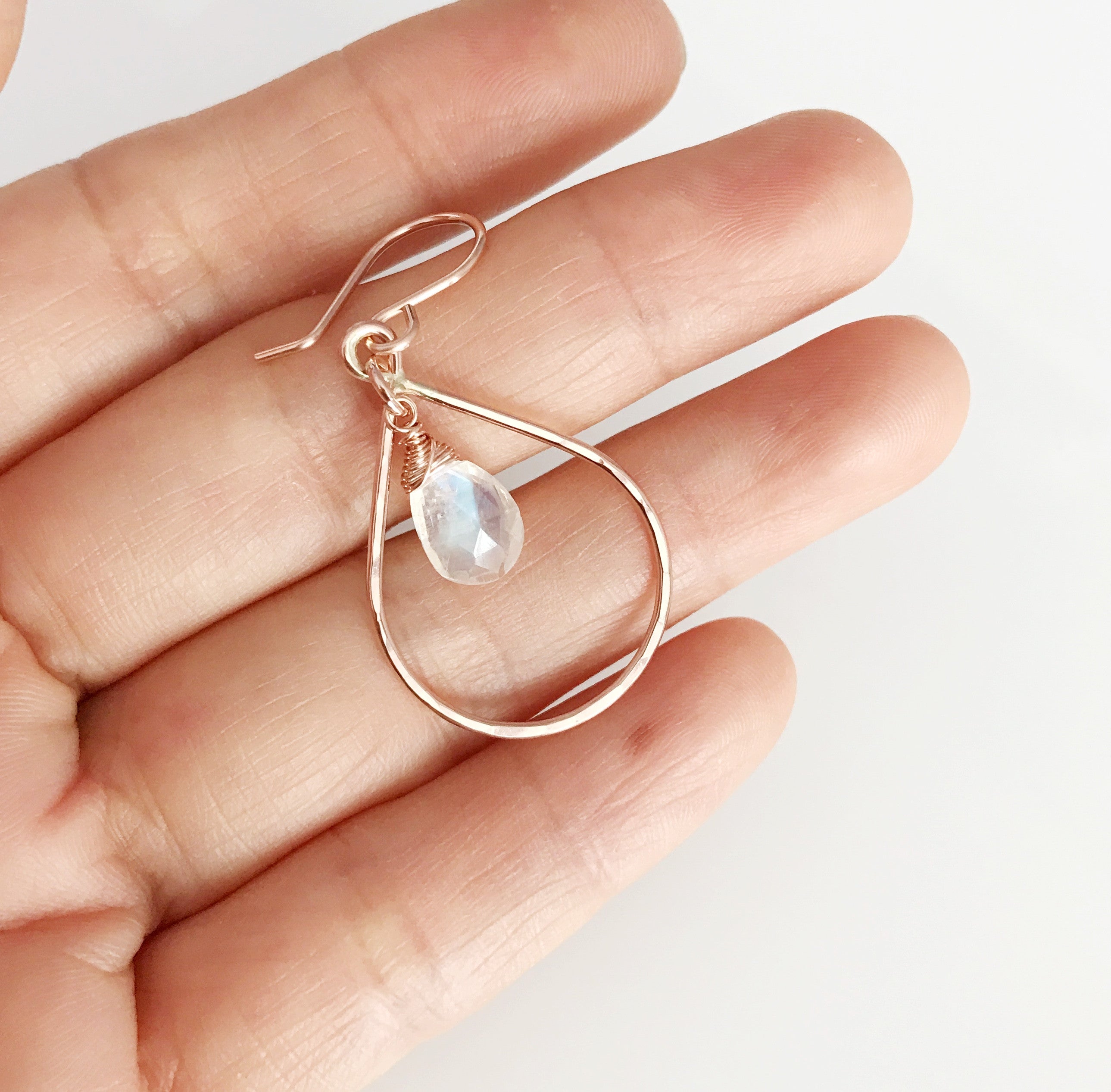 IRINA Moonstone Earrings (E417) – Elegant Silver Jewelry for Women, Perfect for Weddings, Parties & Everyday Wear