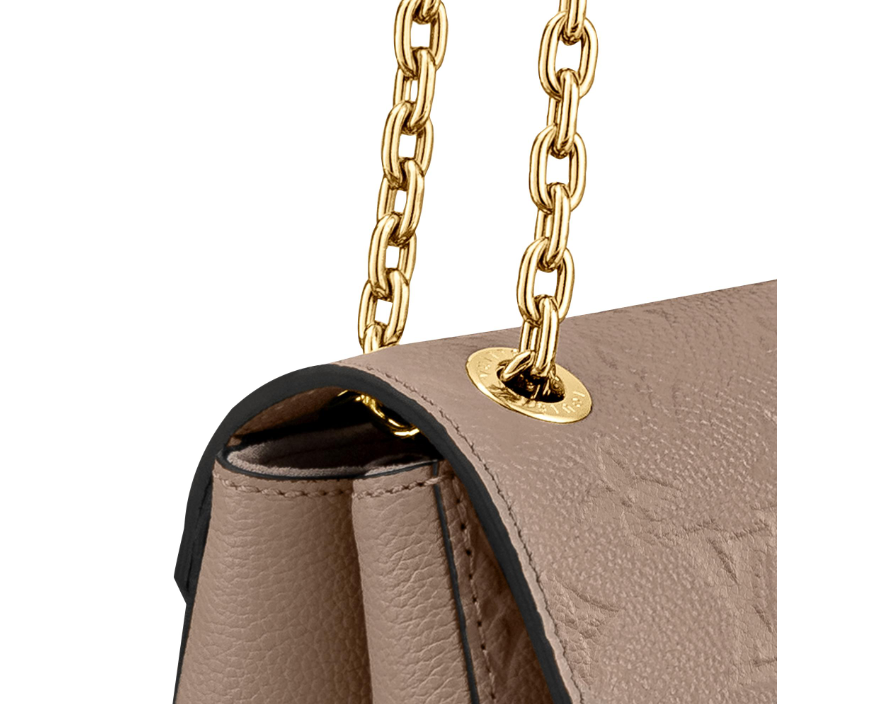 Louis Vuitton Vavin PM Monogram Empreinte Leather Crossbody Bag in Cream - Elegant Everyday Purse for Women, Perfect for Work, Shopping & Date Night