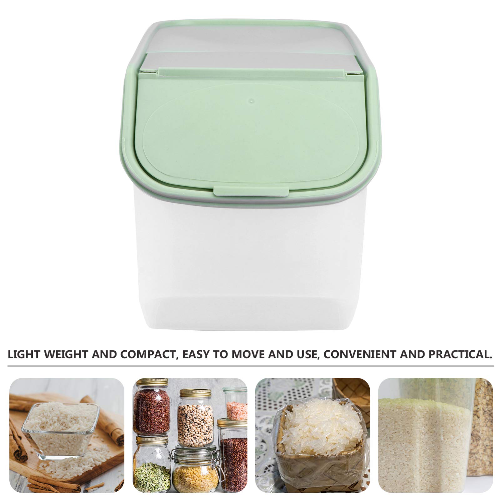 Airtight Pet Food Storage Container with Lid - Large Rice & Dry Food Dispenser for Kitchen Pantry Organization | Perfect for Dog Food, Cereal, Grains & Bulk Food Storage
