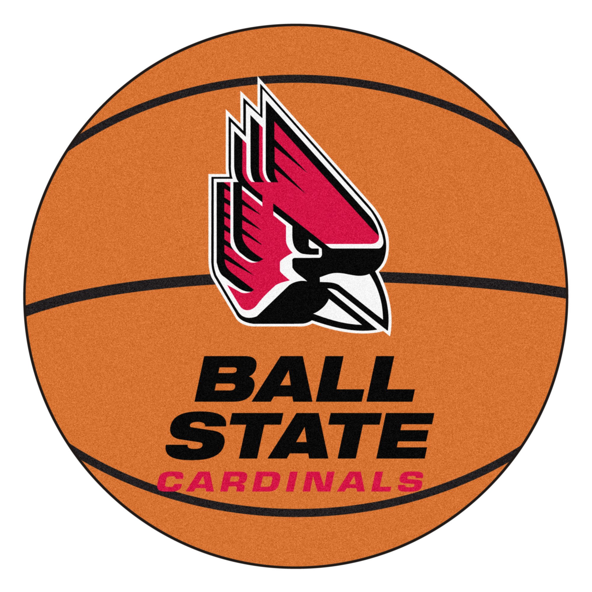Ball State University Basketball Rug - Team Logo Carpet for Fans, Dorm Room Decor, Game Day Accessories - Perfect for College Sports Enthusiasts & Home Decoration