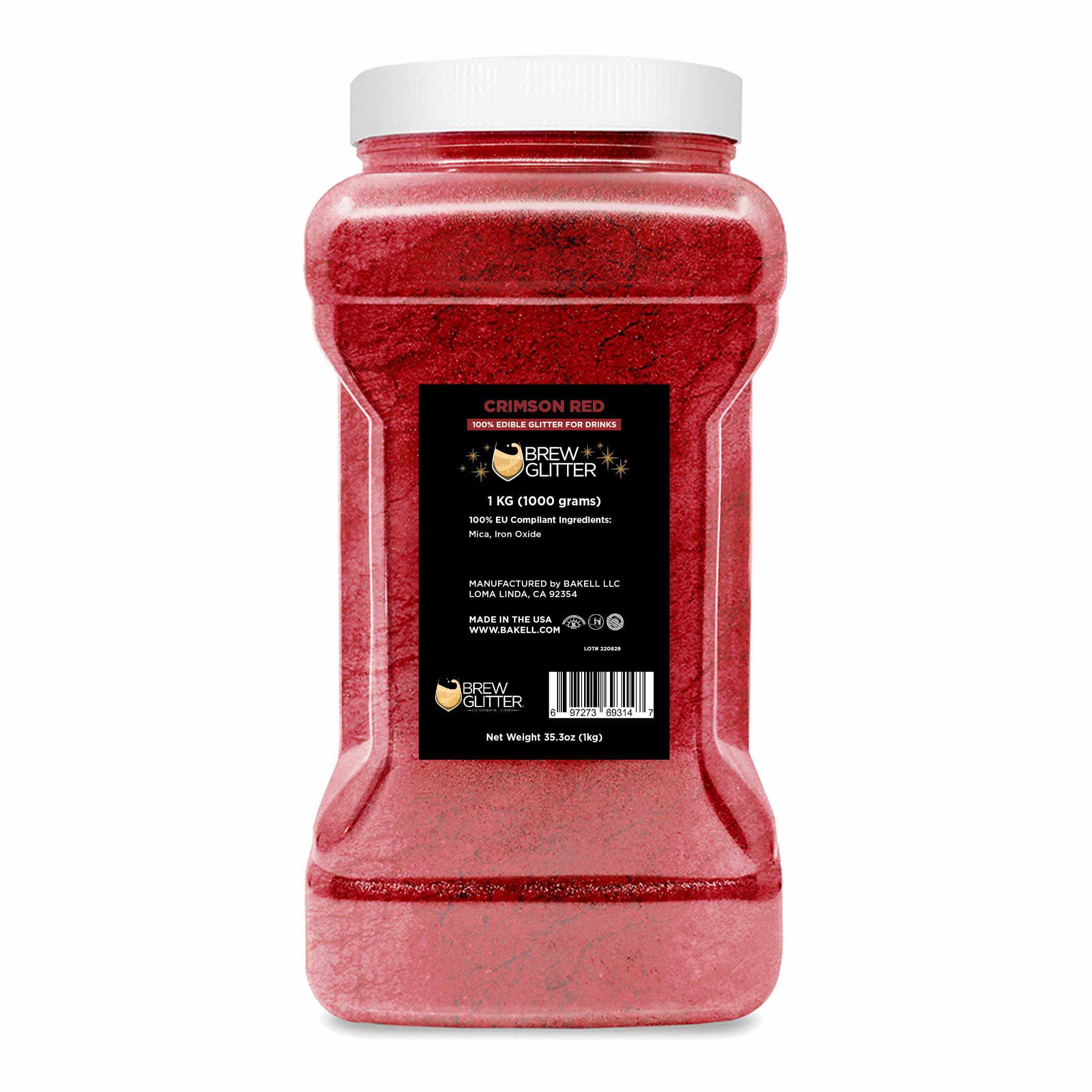 Crimson Red Brew Glitter® - EU Compliant Bulk Cosmetic Glitter for Soap Making, Bath Bombs & DIY Crafts | Safe, Vibrant & Sparkly