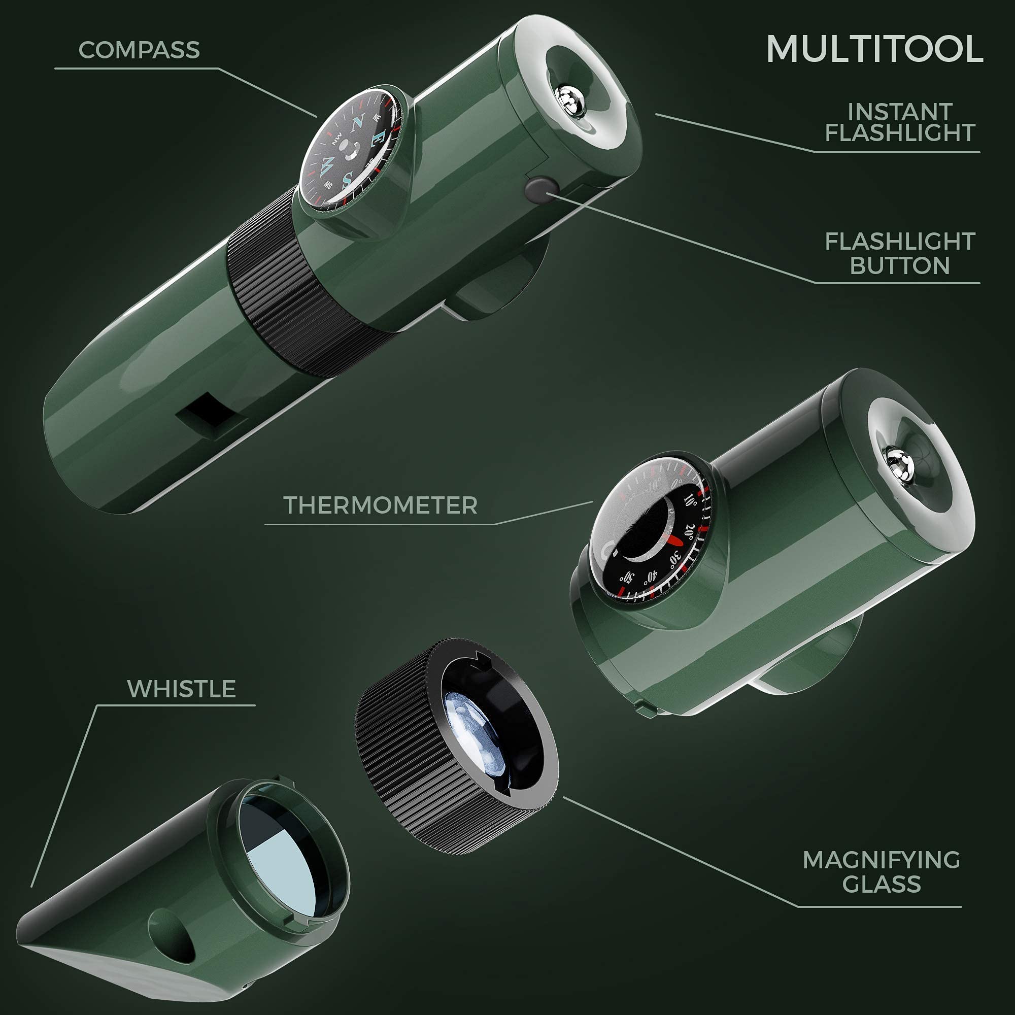 **Nature Explorer Kit for Kids - Outdoor Adventure Camping Gear Set with Binoculars, Magnifier & Flashlight - Educational STEM Toy Gift for Boys & Girls Ages 6-8 - Perfect for Backyard Exploration, Hiking & Nature Discovery**