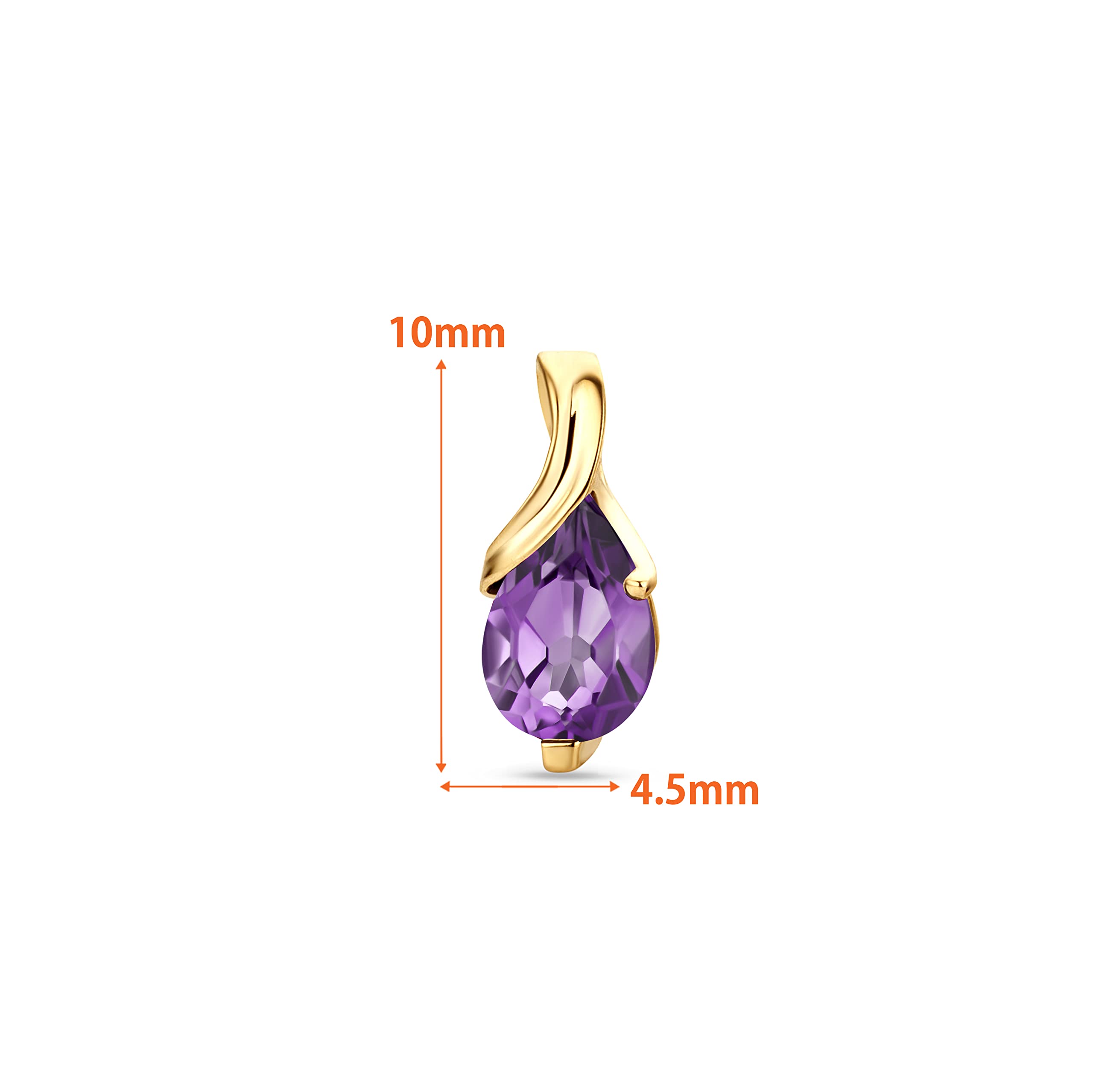 14K White Gold & Yellow Gold Drop Dangle Earrings for Women - Emerald/Amethyst/Sapphire/Topaz/Ruby Gemstone Jewelry Set - Elegant Wedding, Party & Evening Wear Accessories