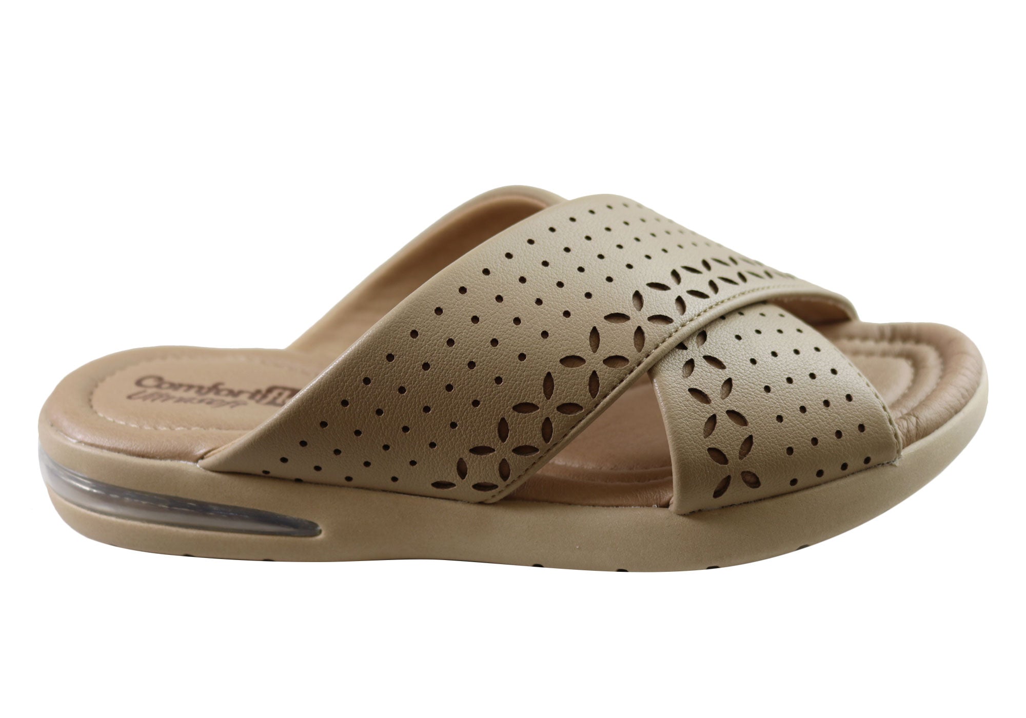 Comfortflex Flora Women's Comfortable Slides Sandals - Breathable & Lightweight Summer Shoes for Beach, Pool & Casual Wear | Made in Brazil