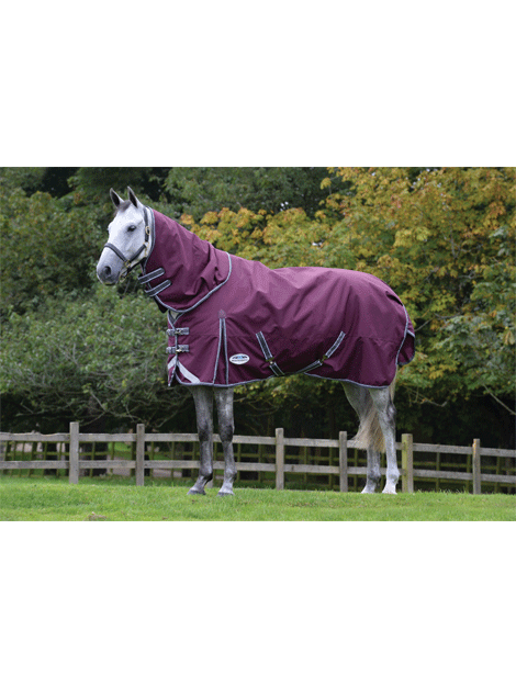 Weatherbeeta Comfitec Plus Medium/Light Dynamic II Turnout Horse Blanket - Waterproof & Breathable Stable Rug for Cold Weather Riding & Turnout Protection