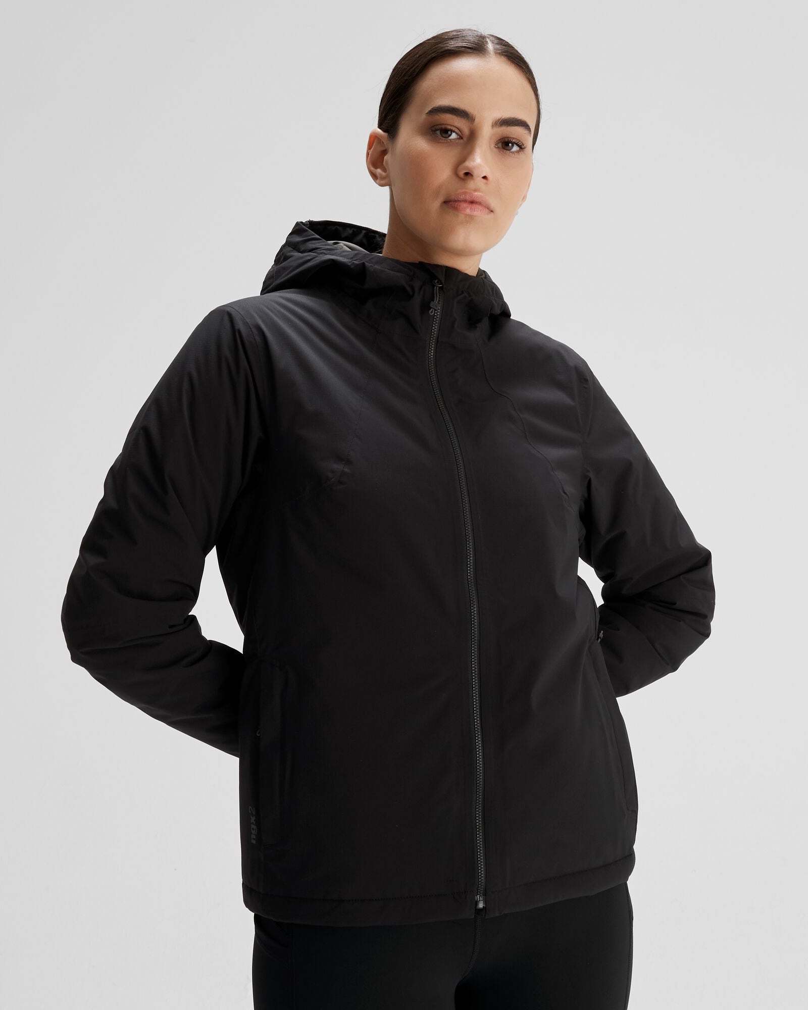 Women's Trailhead 2L Insulated Waterproof Rain Jacket - Black Stingray - Hiking, Camping & Outdoor Adventures