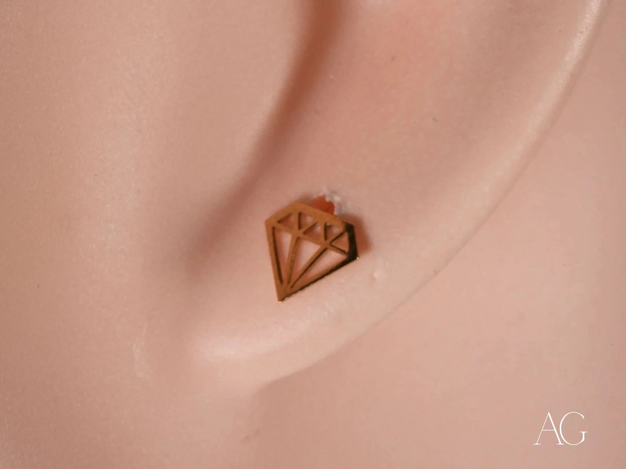 Geometric Diamond Stud Earrings for Women - Elegant & Dainty Jewelry for Everyday Wear, Parties & Special Occasions
