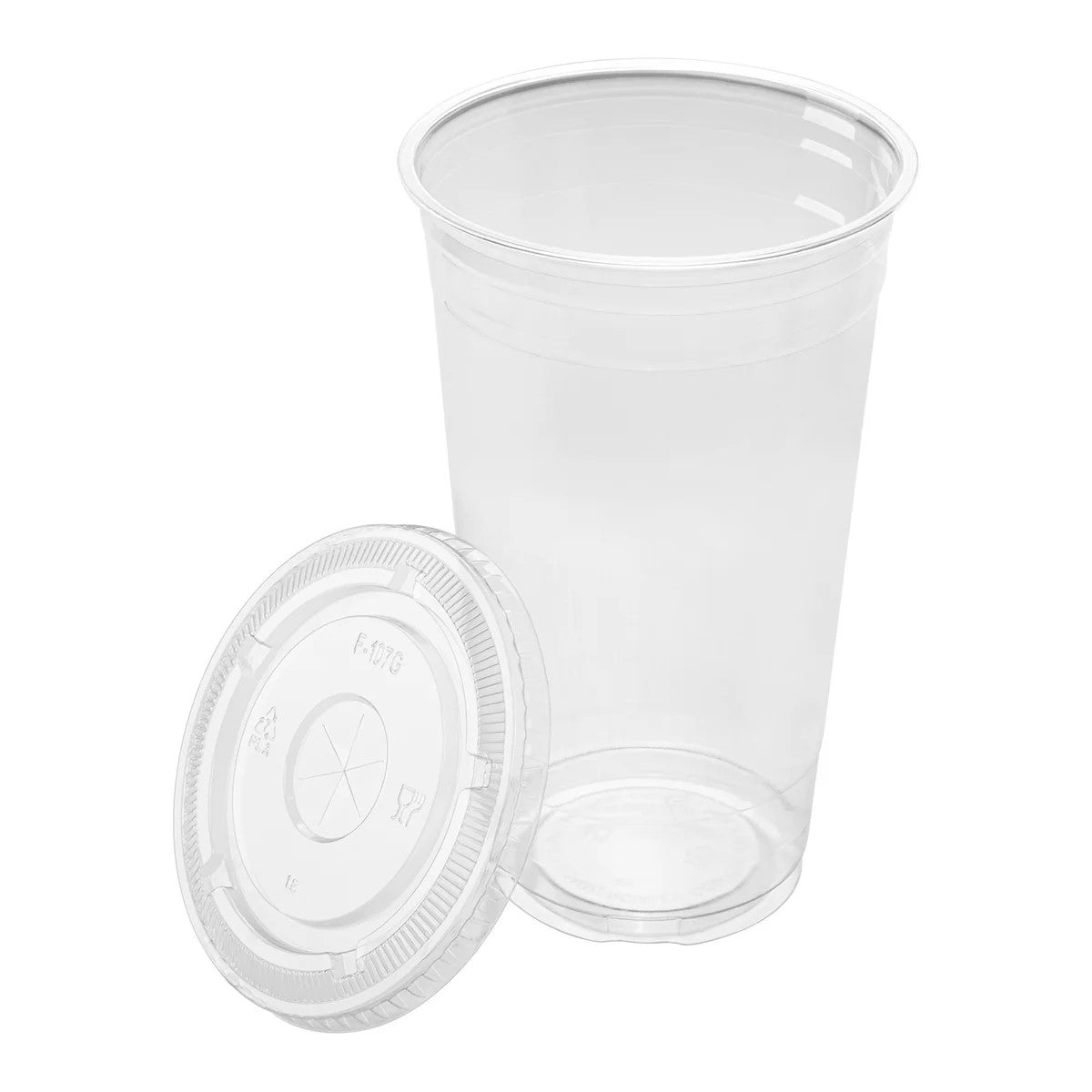 32 oz Flat Lids - 50 Count Bulk Pack | Perfect for Takeout Containers, Deli Cups & Food Storage