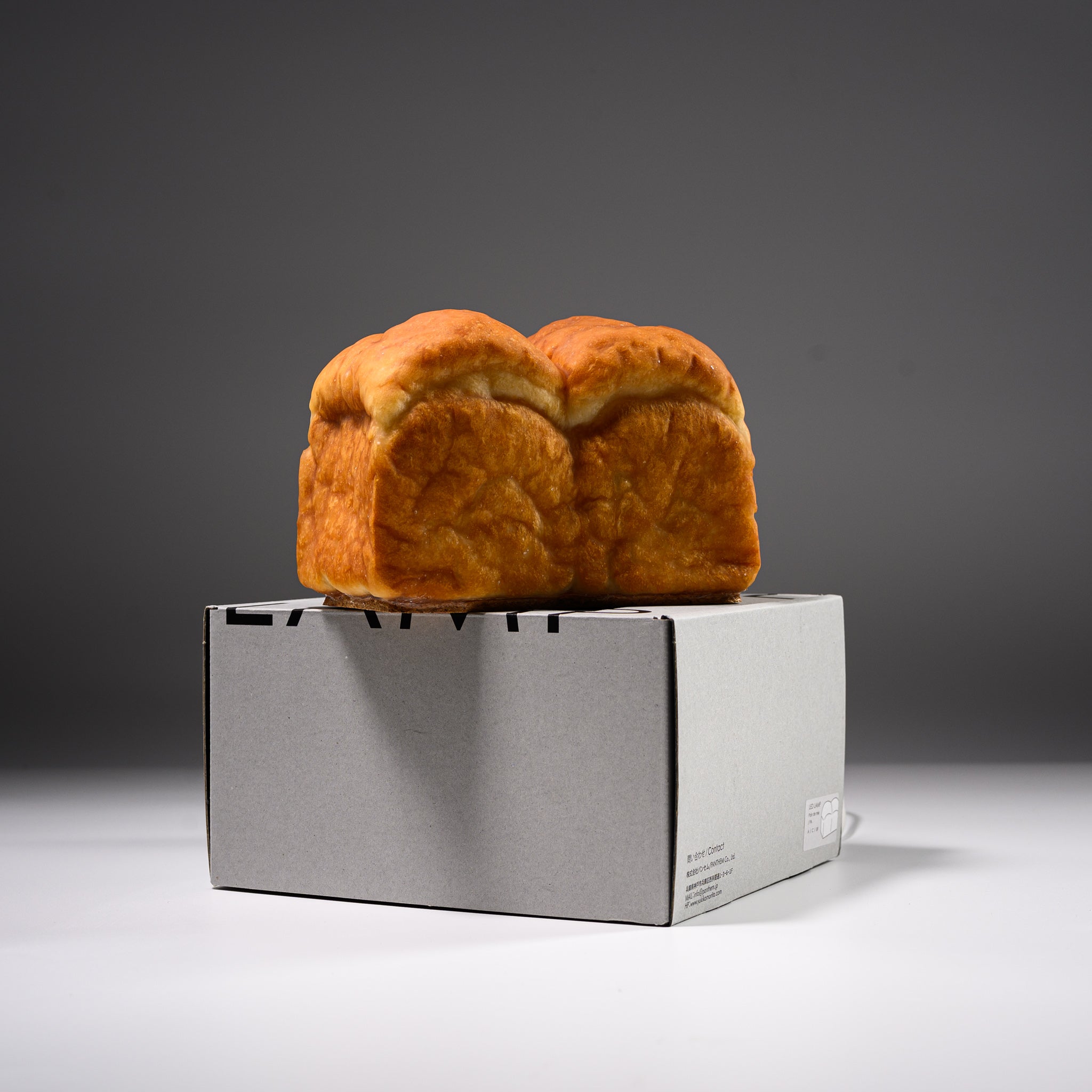 PAMPSHADE Real Bread Lamp - Japanese Pain de Mie Style LED Night Light by Yukiko Morita | Unique Home Decor for Bedroom, Living Room & Cafe Ambiance