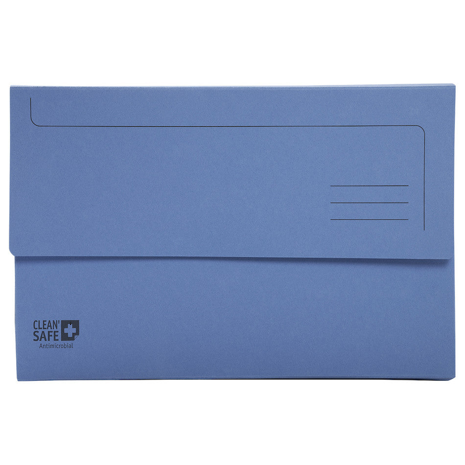 Exacompta Clean'Safe A4 Document Wallet Set of 5 - Blue File Folders for Office Organization, School Supplies & Document Storage | Perfect for Filing, Archiving & Paper Protection