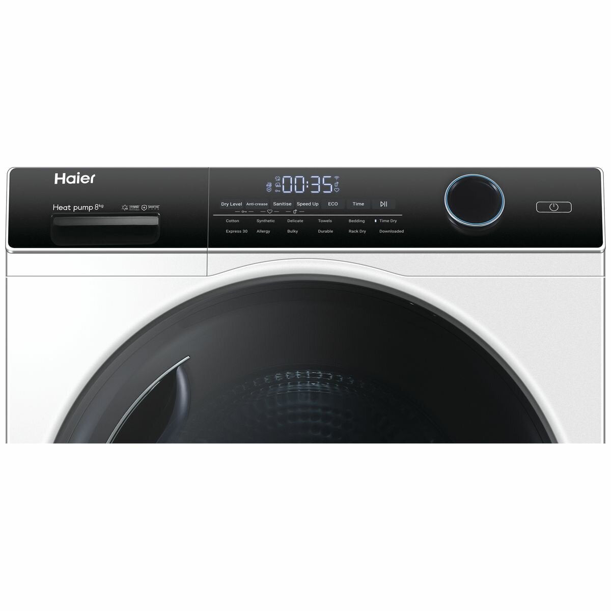 Haier 500 Series 8kg Heat Pump Dryer HDHP80AN1 - Energy Efficient, Quiet Operation for Home Laundry & Small Spaces