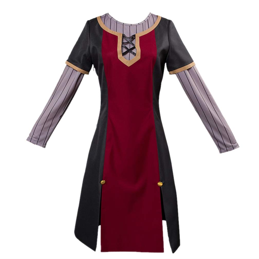 Forevercos The Rising of The Shield Hero Raphtalia Cosplay Costume Set with Wig and Ears - Anime Halloween Party Outfit, Convention Cosplay, Roleplay Costume for Fans