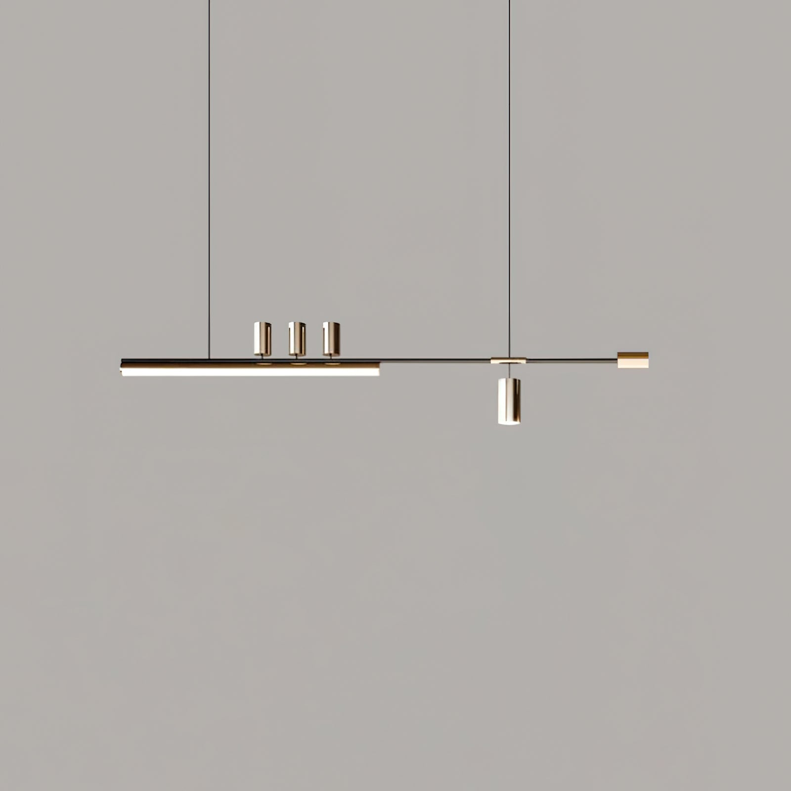 Nordic Style Long Strip Pendant Light - Modern Minimalist Hanging Lamp for Kitchen Island, Dining Room & Bedroom Lighting