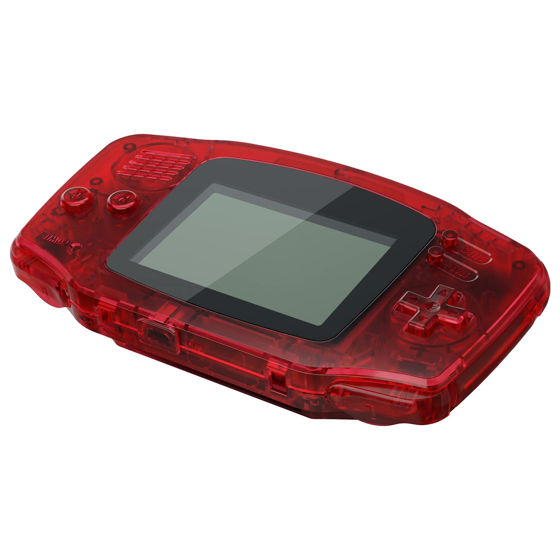 eXtremeRate Clear Red Replacement Shell Full Housing Cover with Buttons for Gameboy Advance GBA - Compatible with IPS & Standard LCD Screens - DIY Gaming Console Mod Kit - Perfect for Retro Gaming Enthusiasts & Collectors (Console & IPS Screen Not Included)