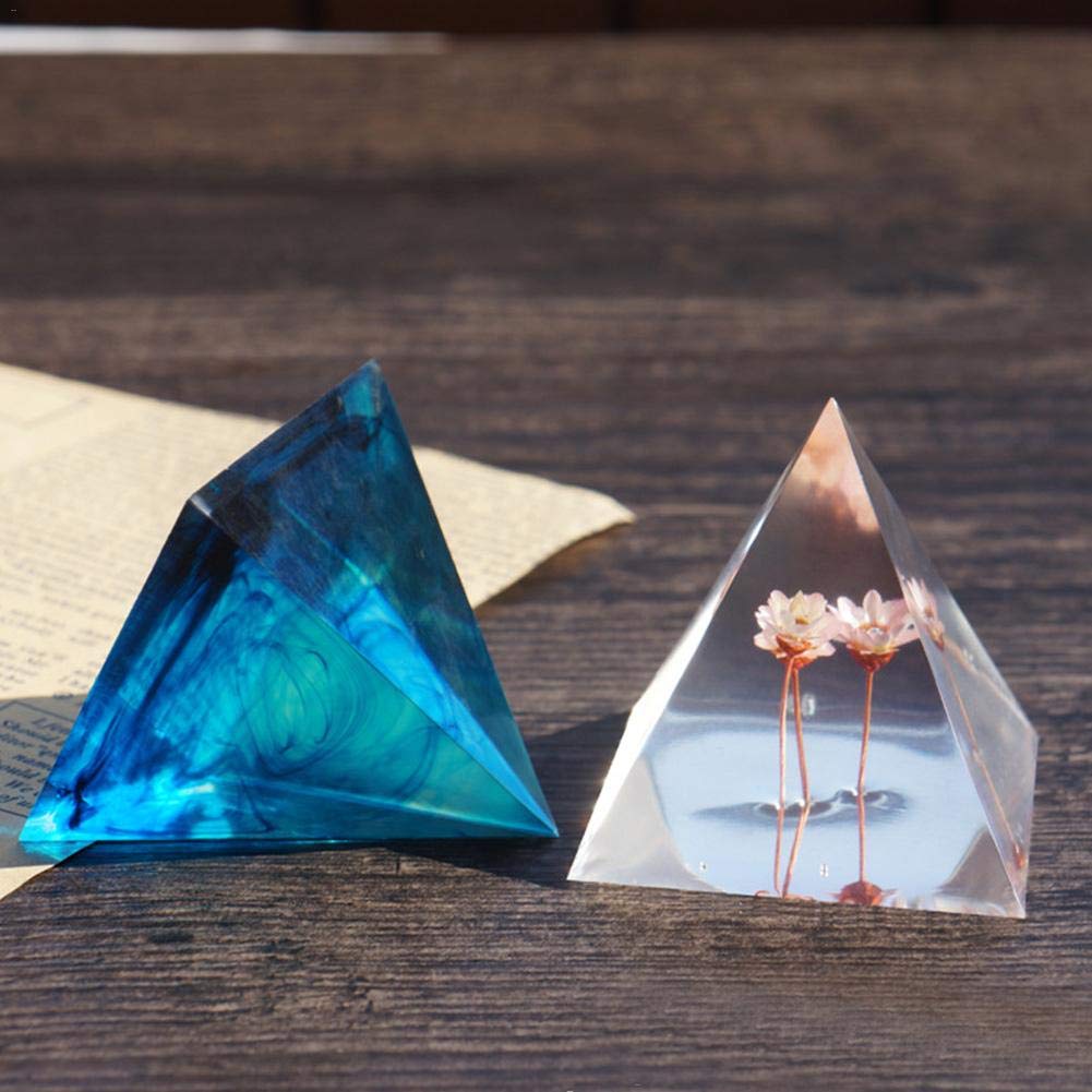 Premium Silicone Resin Casting Molds for Cone Pyramid Crystal - 11-Slot Epoxy Jewelry Box Molds for DIY Crafting, Jewelry Making, Aromatherapy Candles - Perfect for Home Decor, Gift Making & Craft Projects