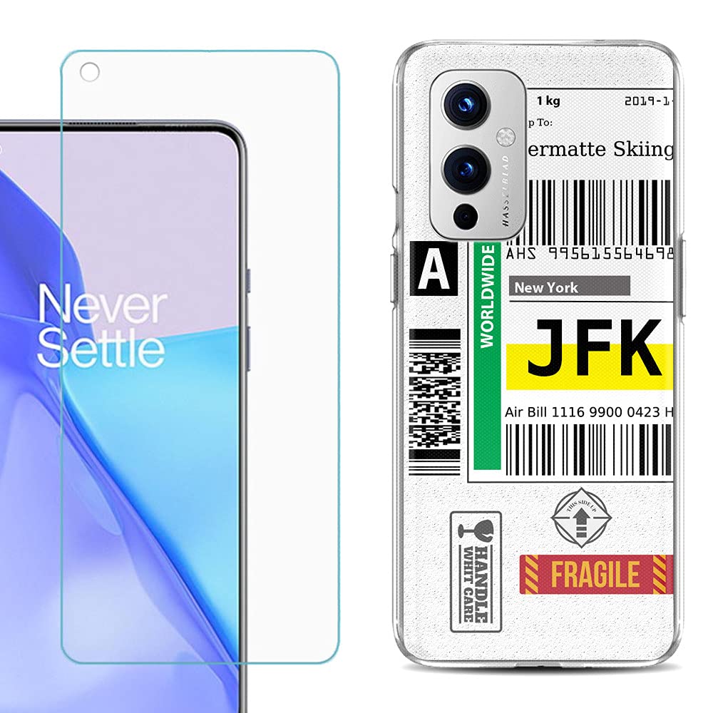 OnePlus 9 5G TPU Phone Case with Tempered Glass - Slim & Durable for Daily Use