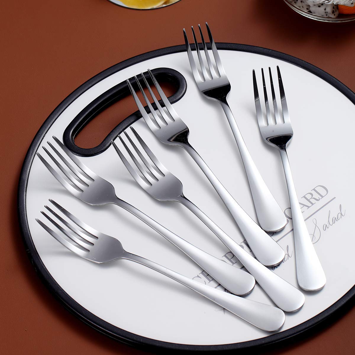 6-Piece Stainless Steel Mirror Finish Dinner Fork Set - Berglander 7.9